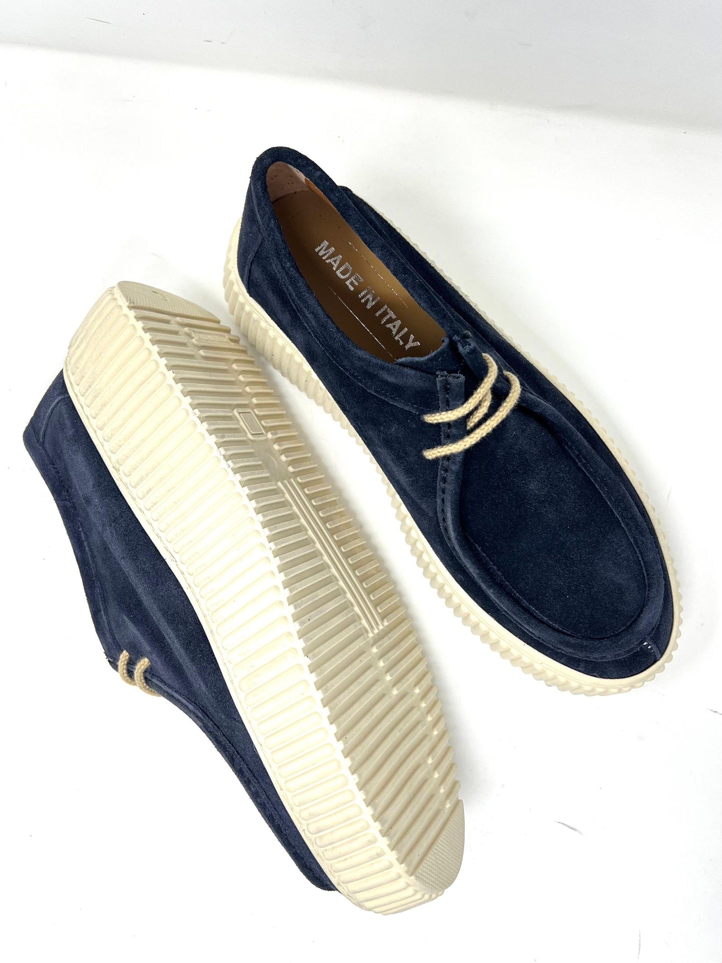 Scarpa Uomo in Pelle Scamosciata – Made in Italy, Zeppa 5 cm