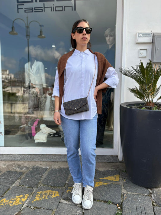 Jeans donna regular vita alta