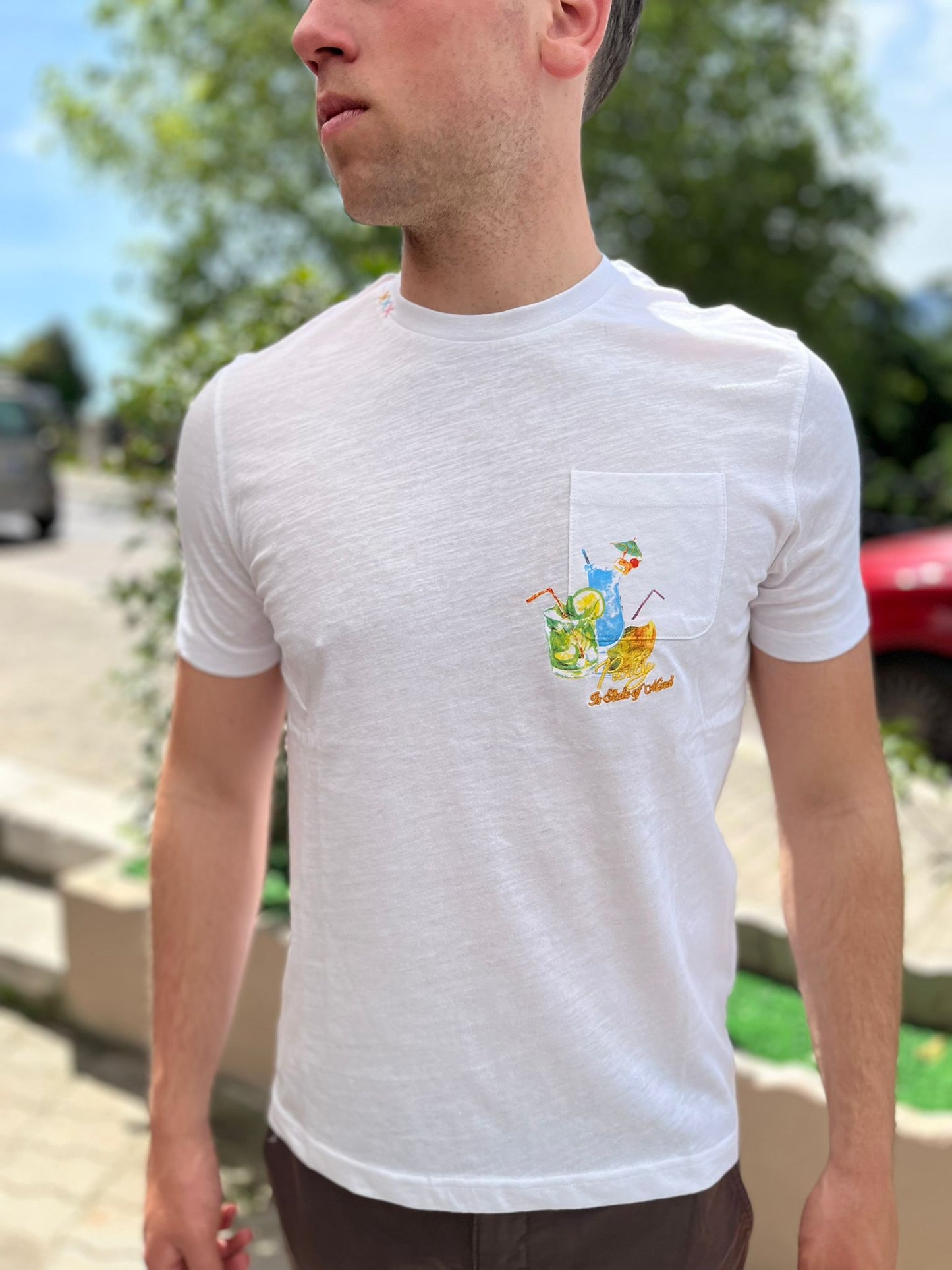 T-Shirt con Taschino Party – Uomo
