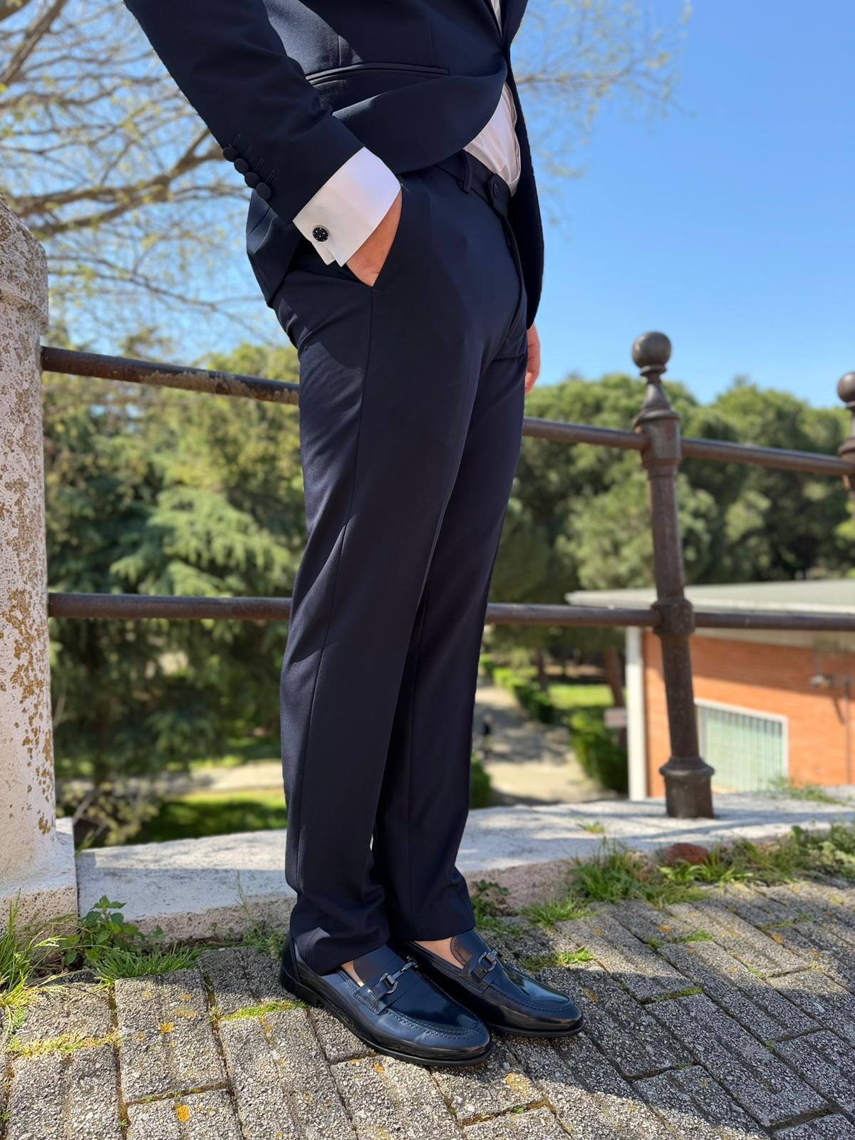Abito Uomo Smoking con Gilet Modello Monet – 3 Pezzi S17 Milano Slim Fit