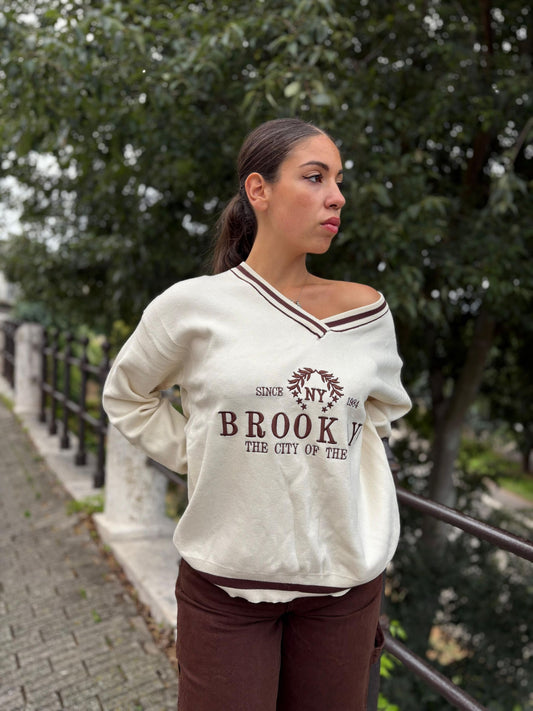 Maxi pull donna Brooklyn