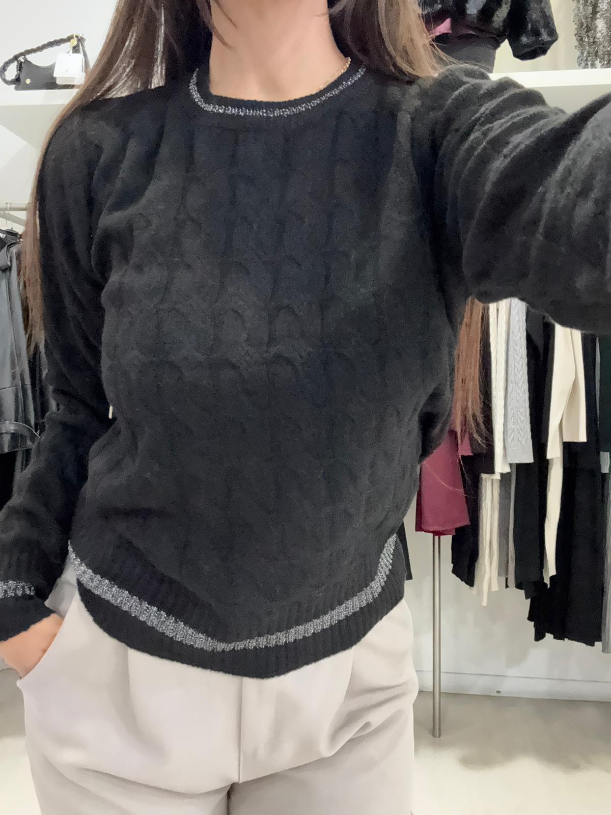 Maglia Lupetto con Lurex