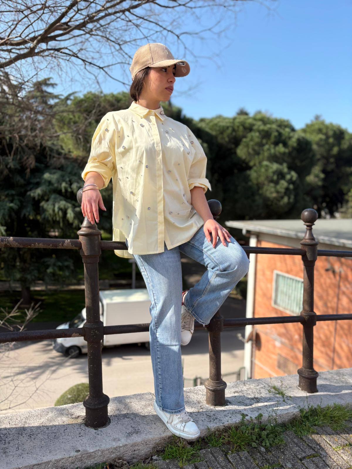 Jeans donna gamba larga