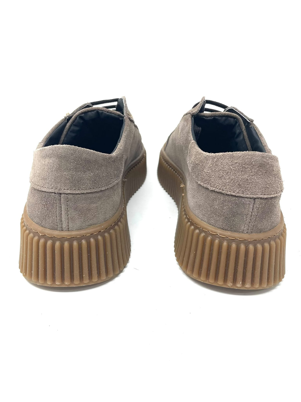 Sneaker Uomo in Vera Pelle Scamosciata – Fondo Alto Liquirizia Made in Italy