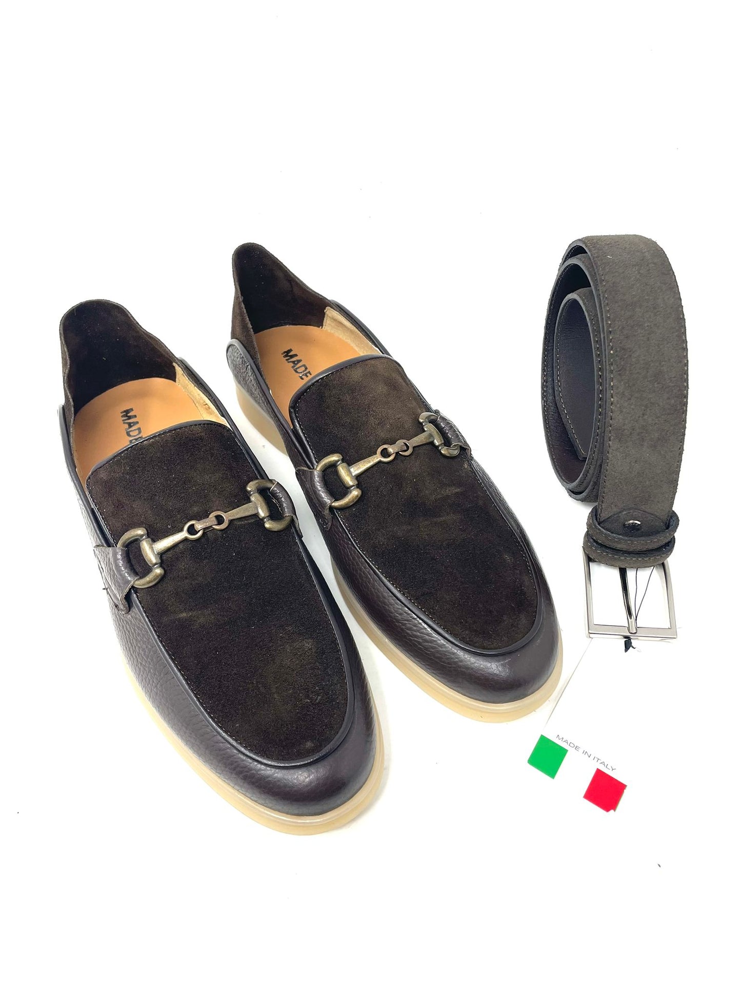 Mocassino Pantofola con Morsetto – Vera Pelle, Made in Italy