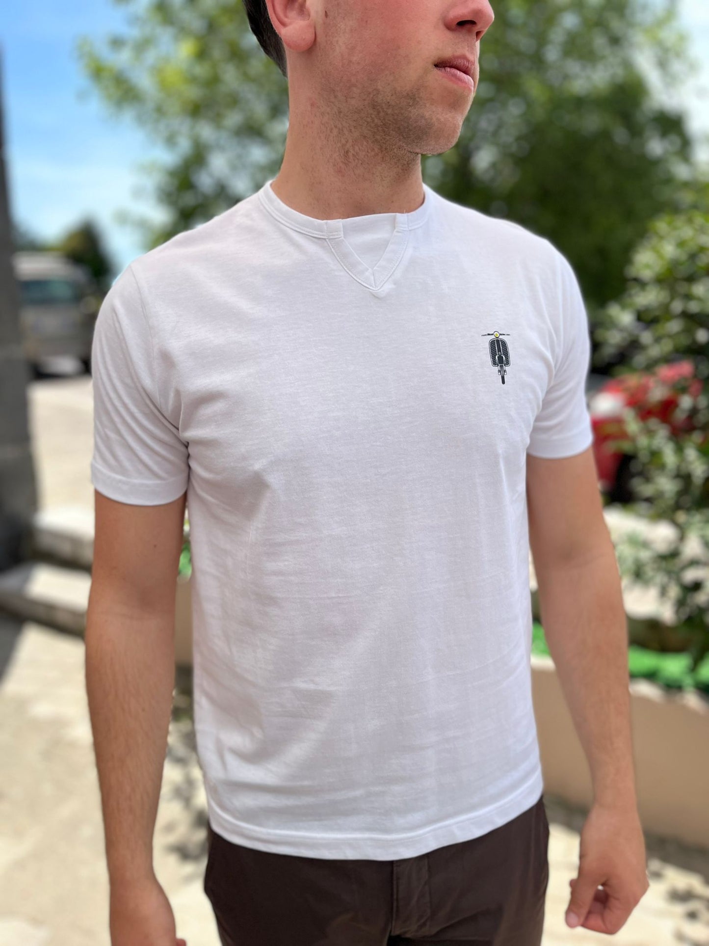 t-shirt uomo stampa vesta