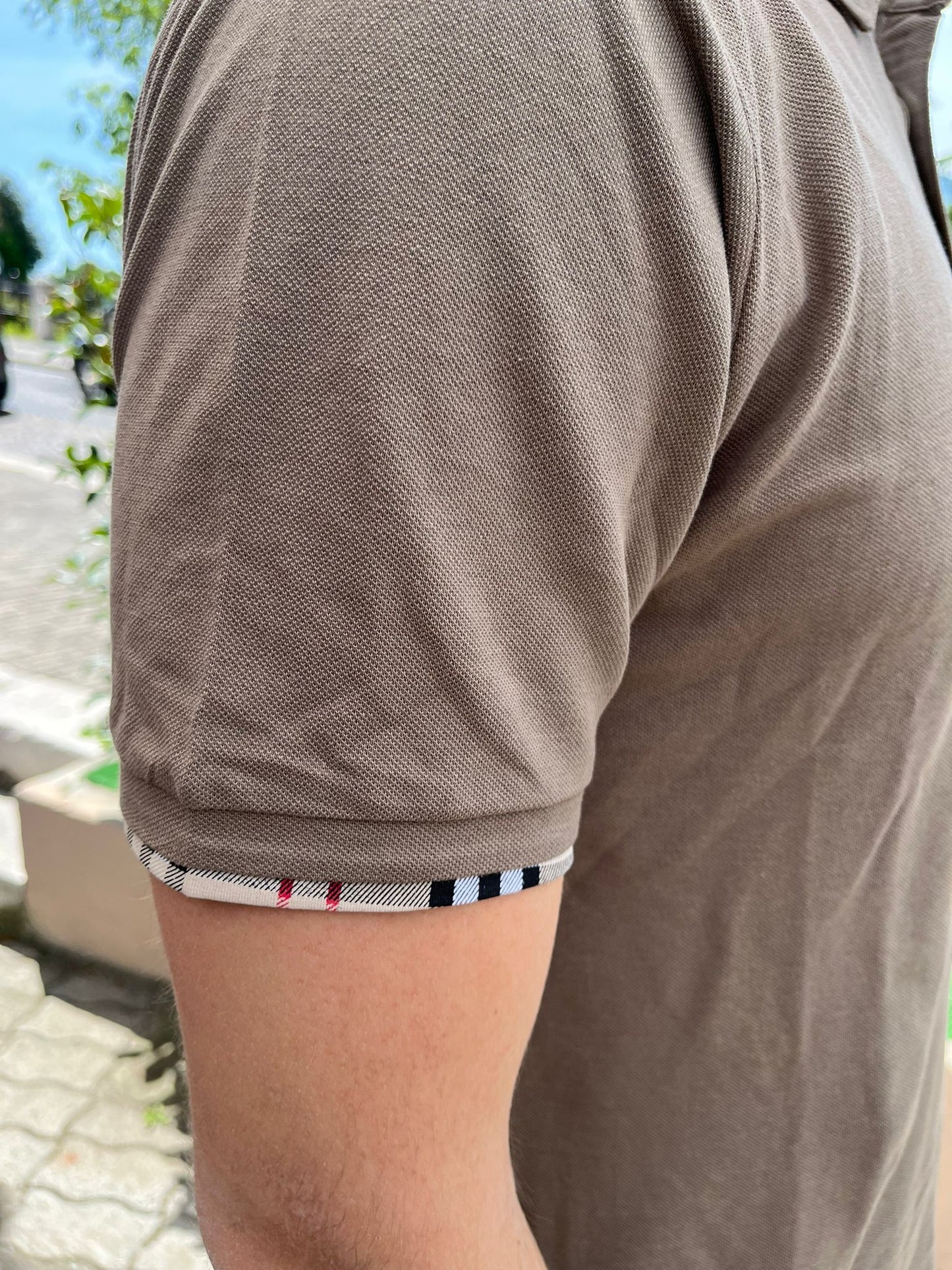 Polo  stampa barberry cotone pique