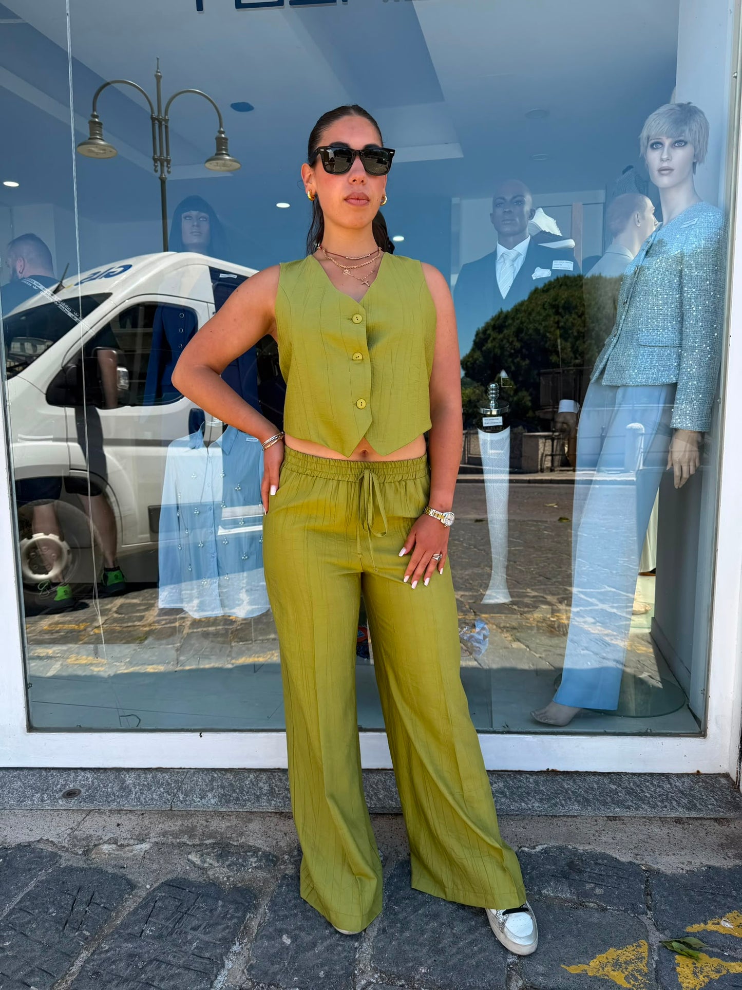 Completo Donna con Gilet Corto Leggero