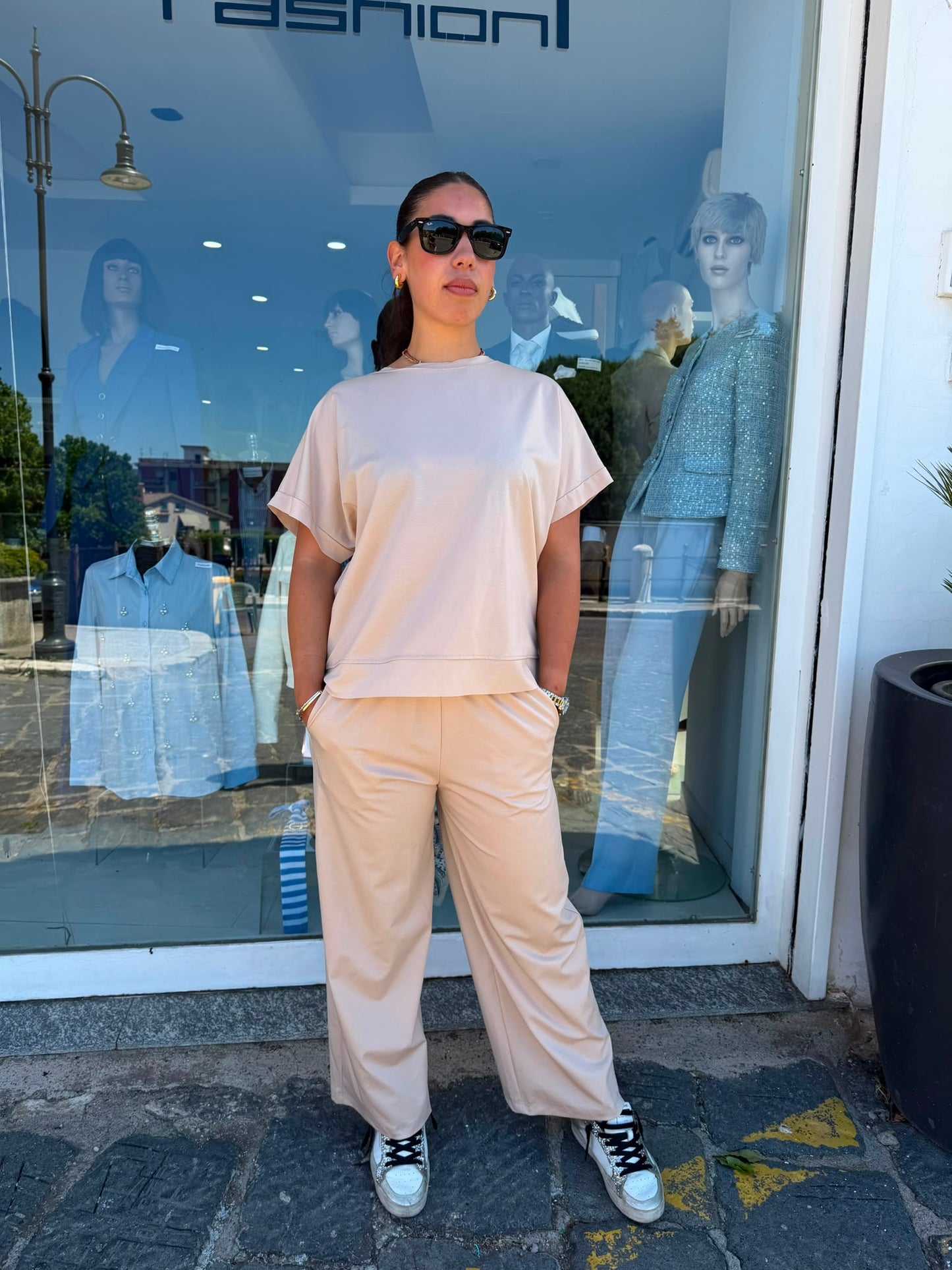 Coordinato Donna 2 Pezzi in Felpa Leggera