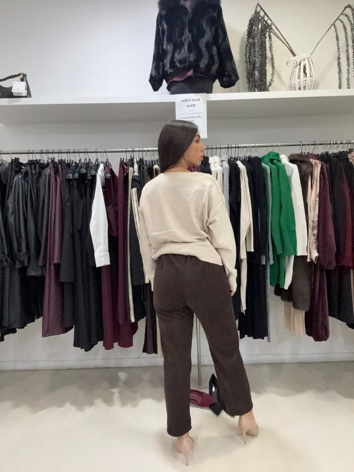 Maglia ricami e strass