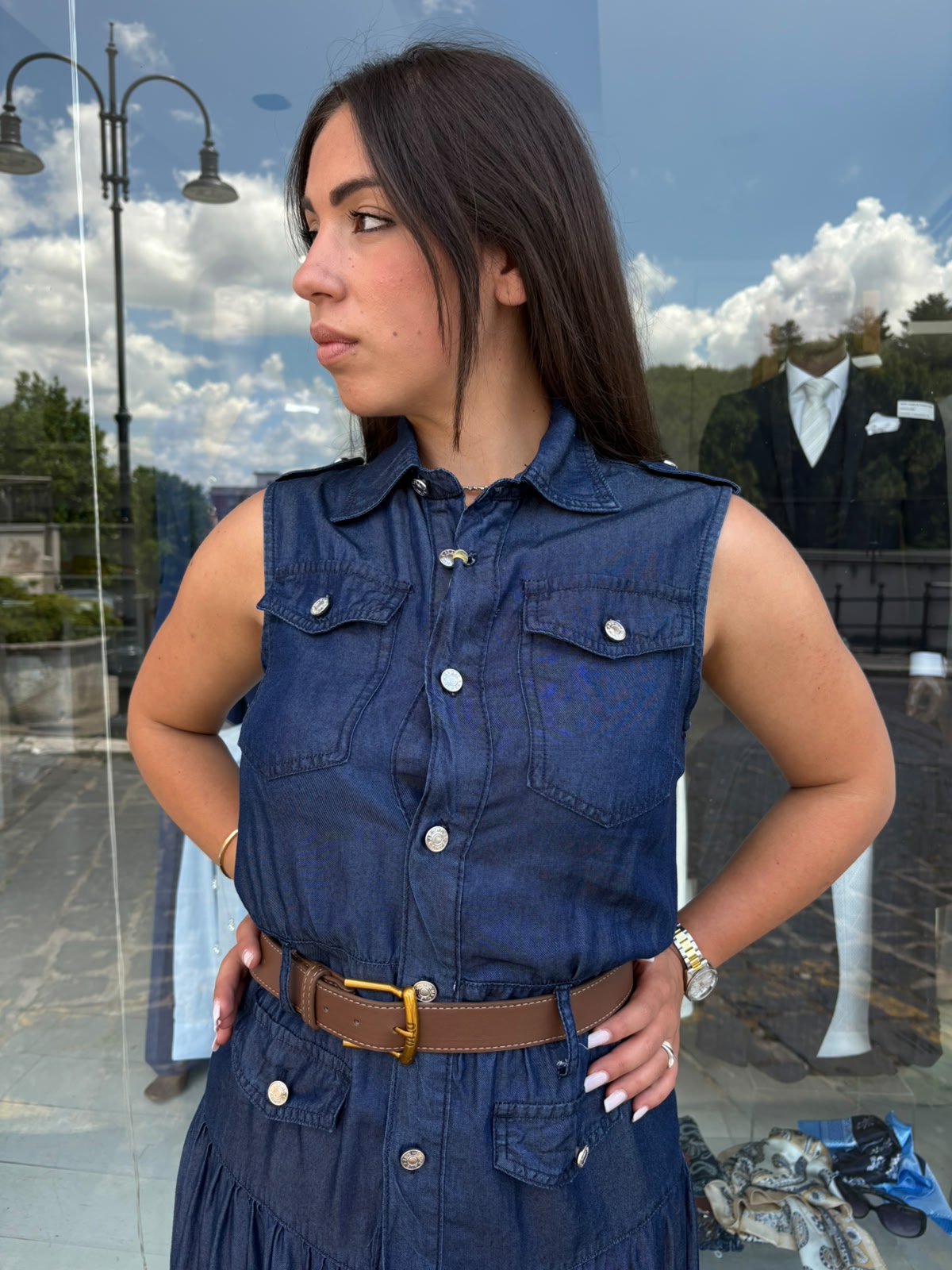 abito jeans lungo