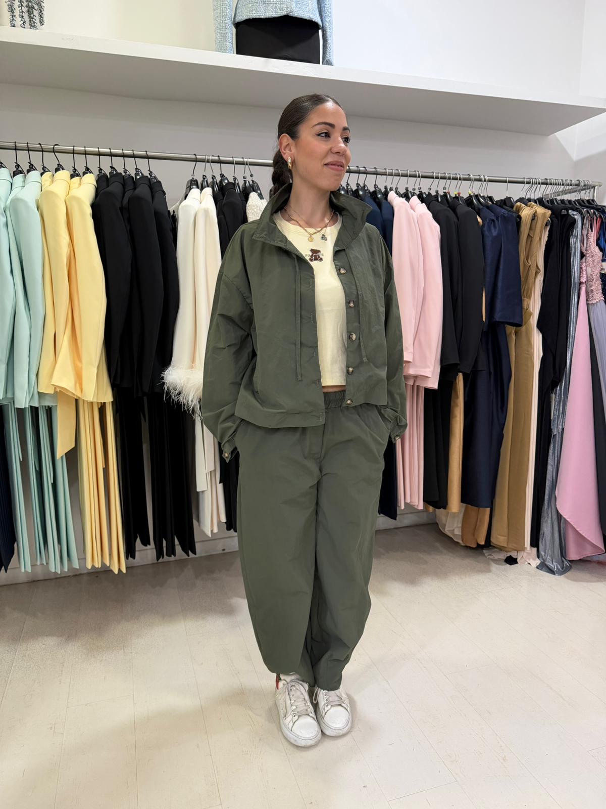 Giacca in Tessuto Paracadutista – Donna