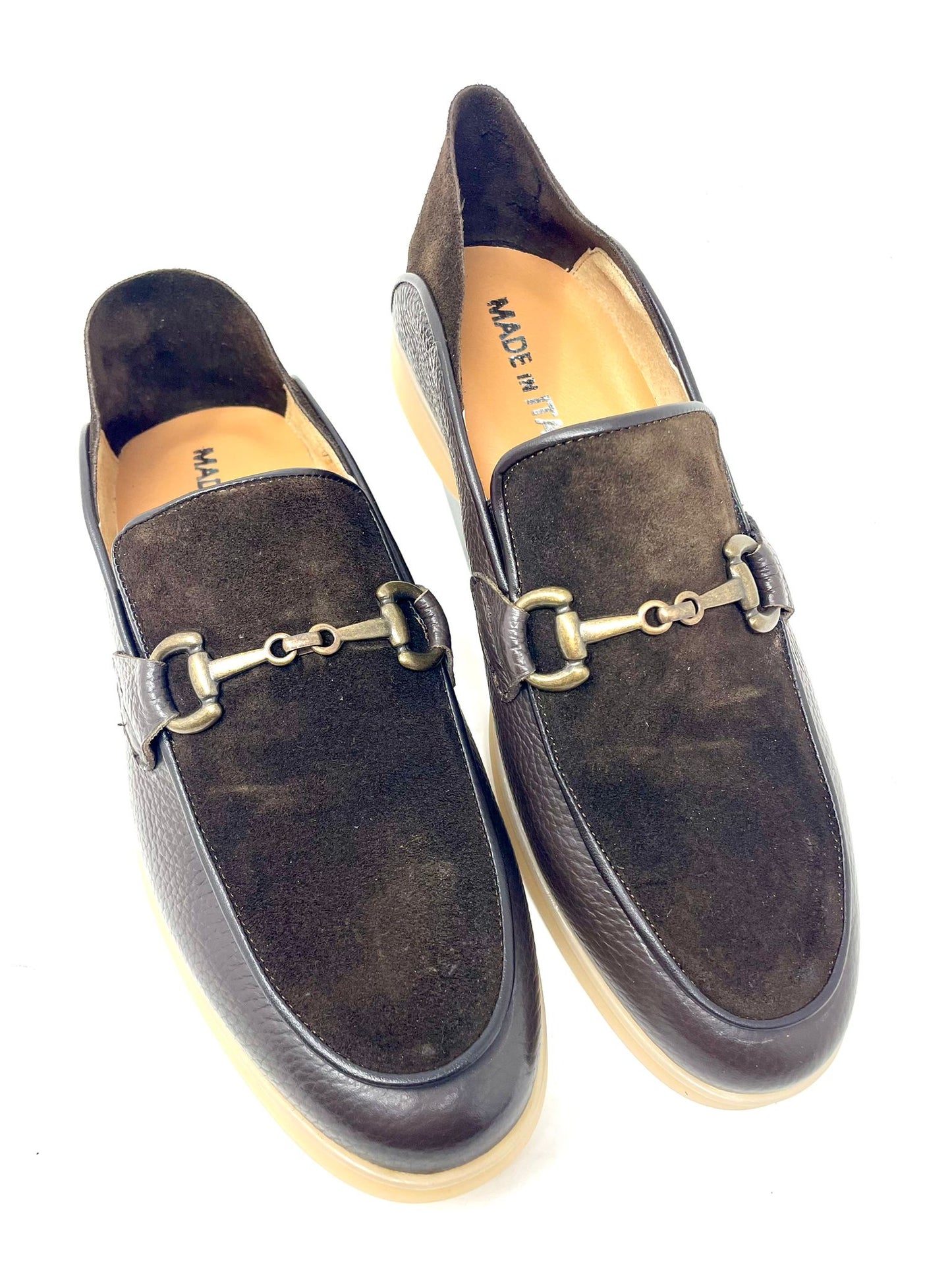 Mocassino Pantofola con Morsetto – Vera Pelle, Made in Italy