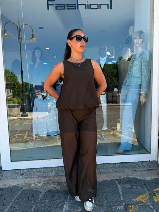 Coordinato Donna in Mussola – Top e Pantalone