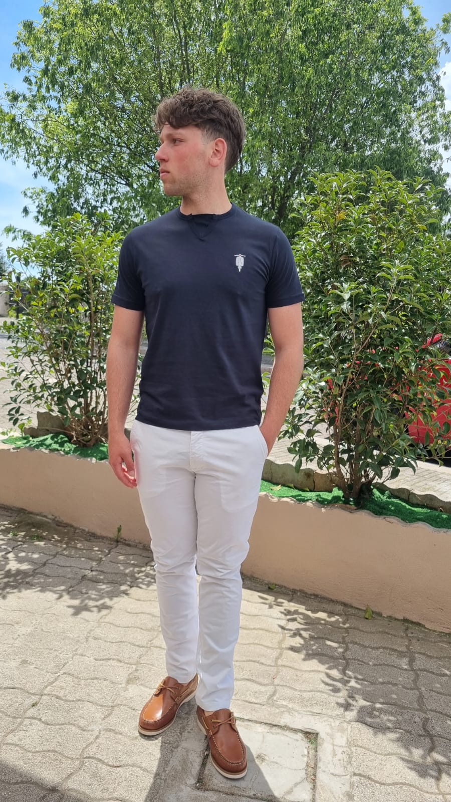 t-shirt uomo stampa vesta