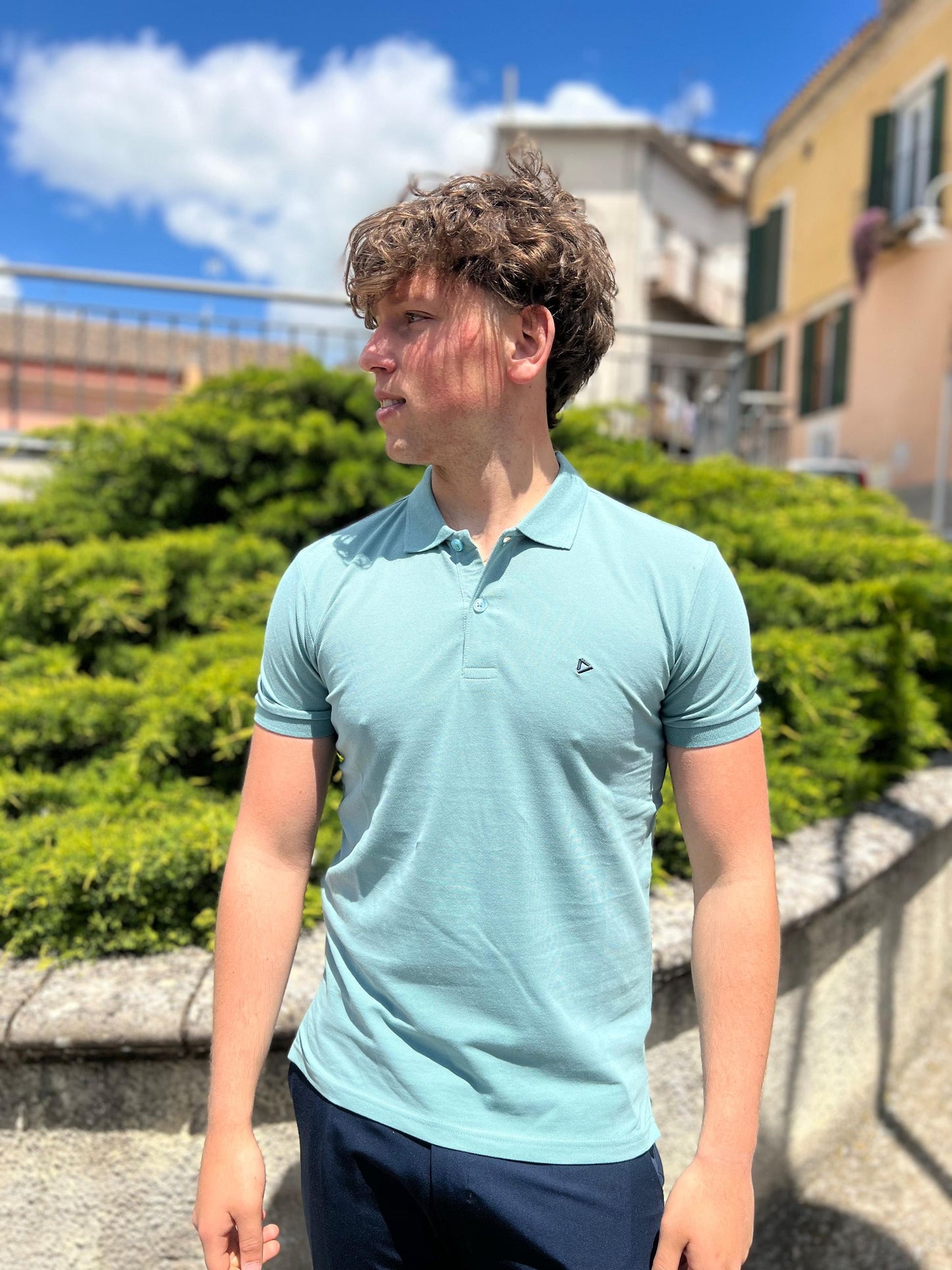 Polo Uomo in Cotone Piqué – Made in Italy