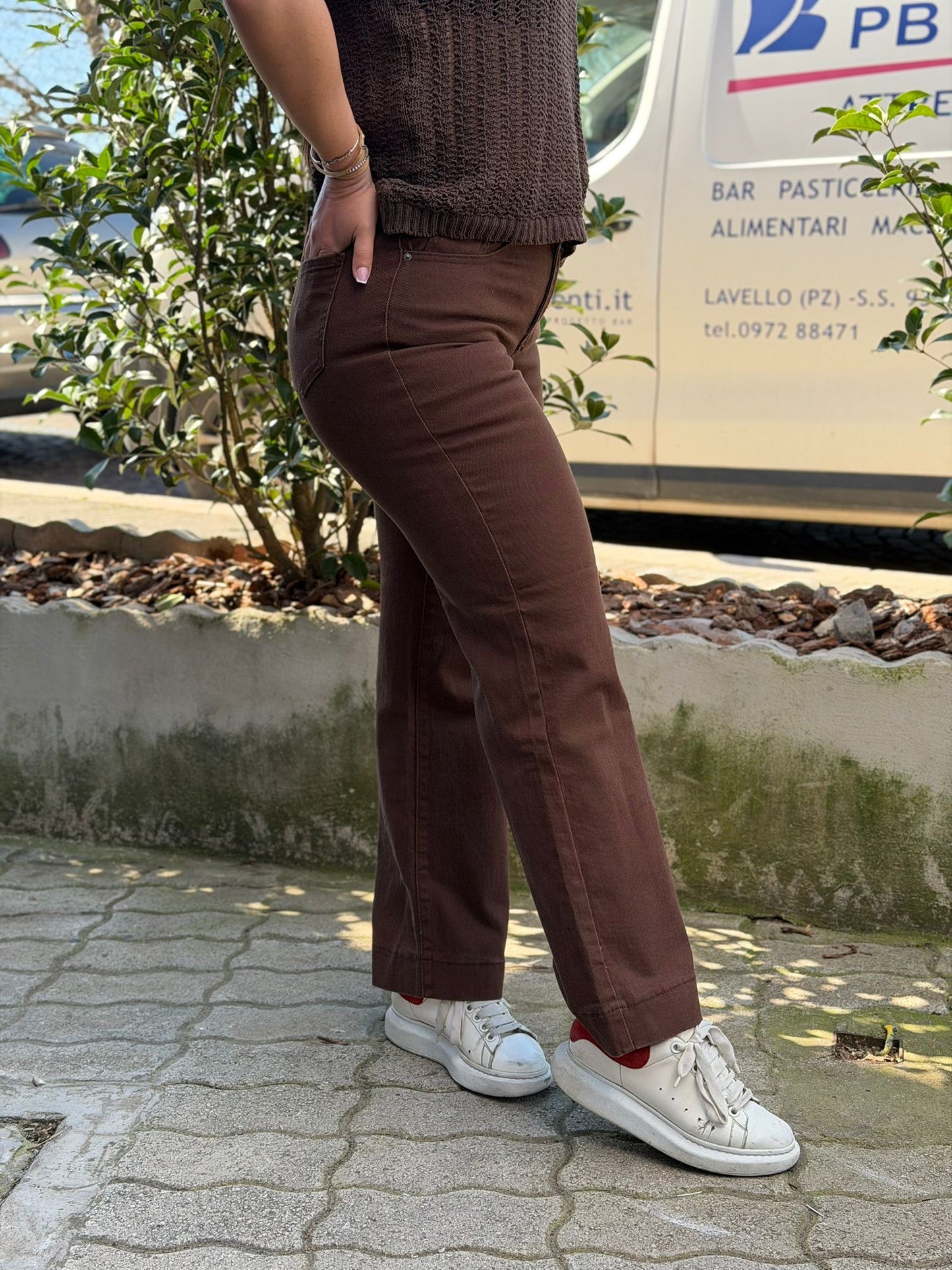 Jeans Donna Colorato Cropped