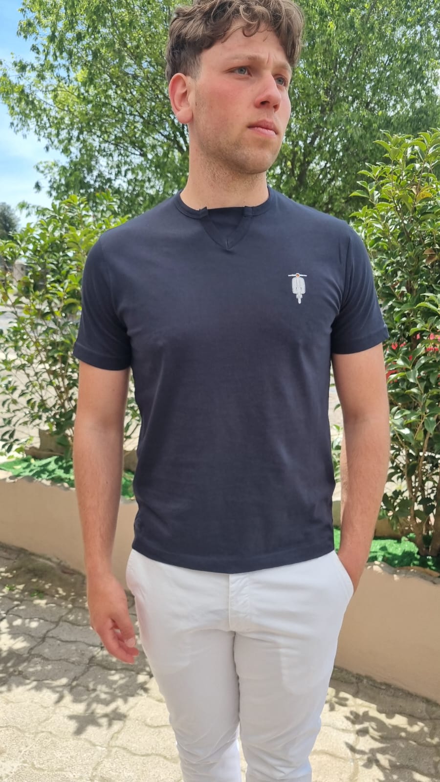 t-shirt uomo stampa vesta