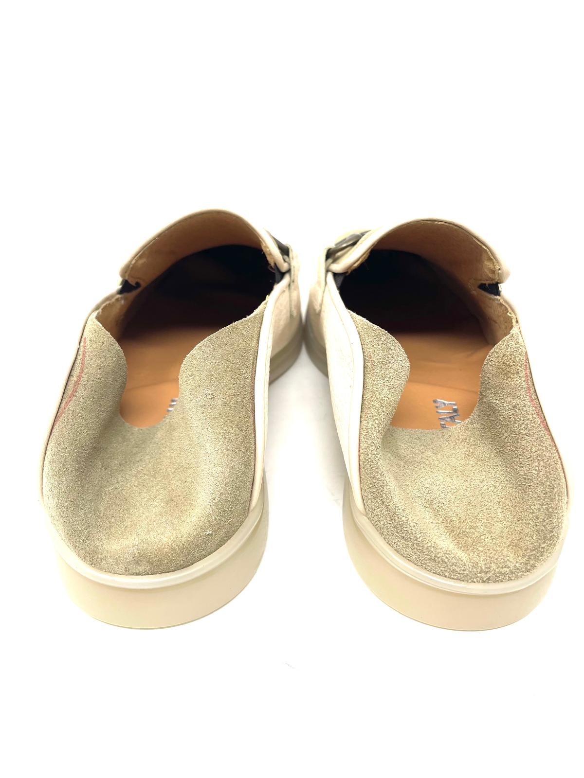 Mocassino Pantofola con Morsetto – Vera Pelle, Made in Italy