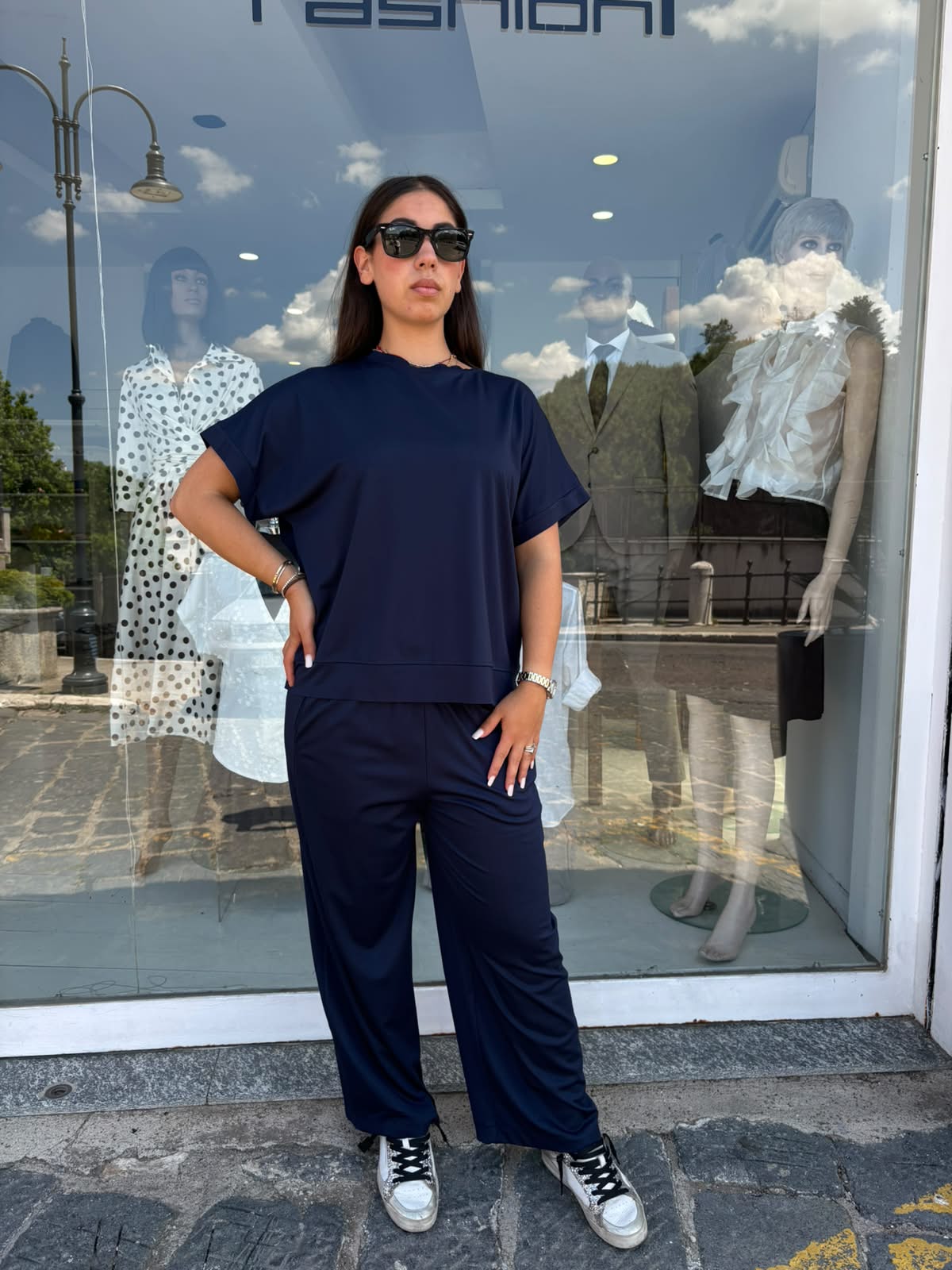 Coord Set Donna Gessato
