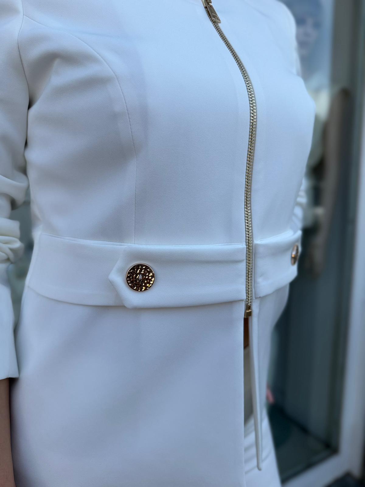 Completo Donna Giacca Zip e Pantalone Ampio