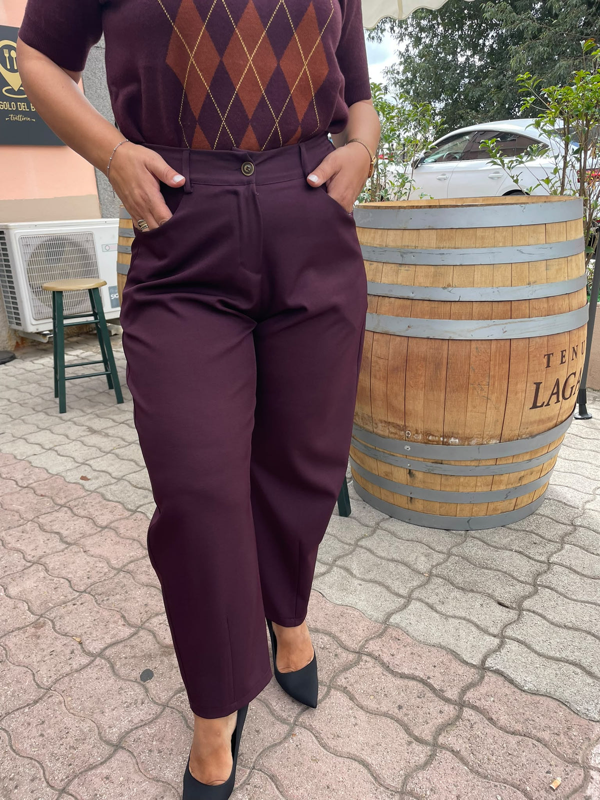 Pantalone Donna Ballon con Elastico