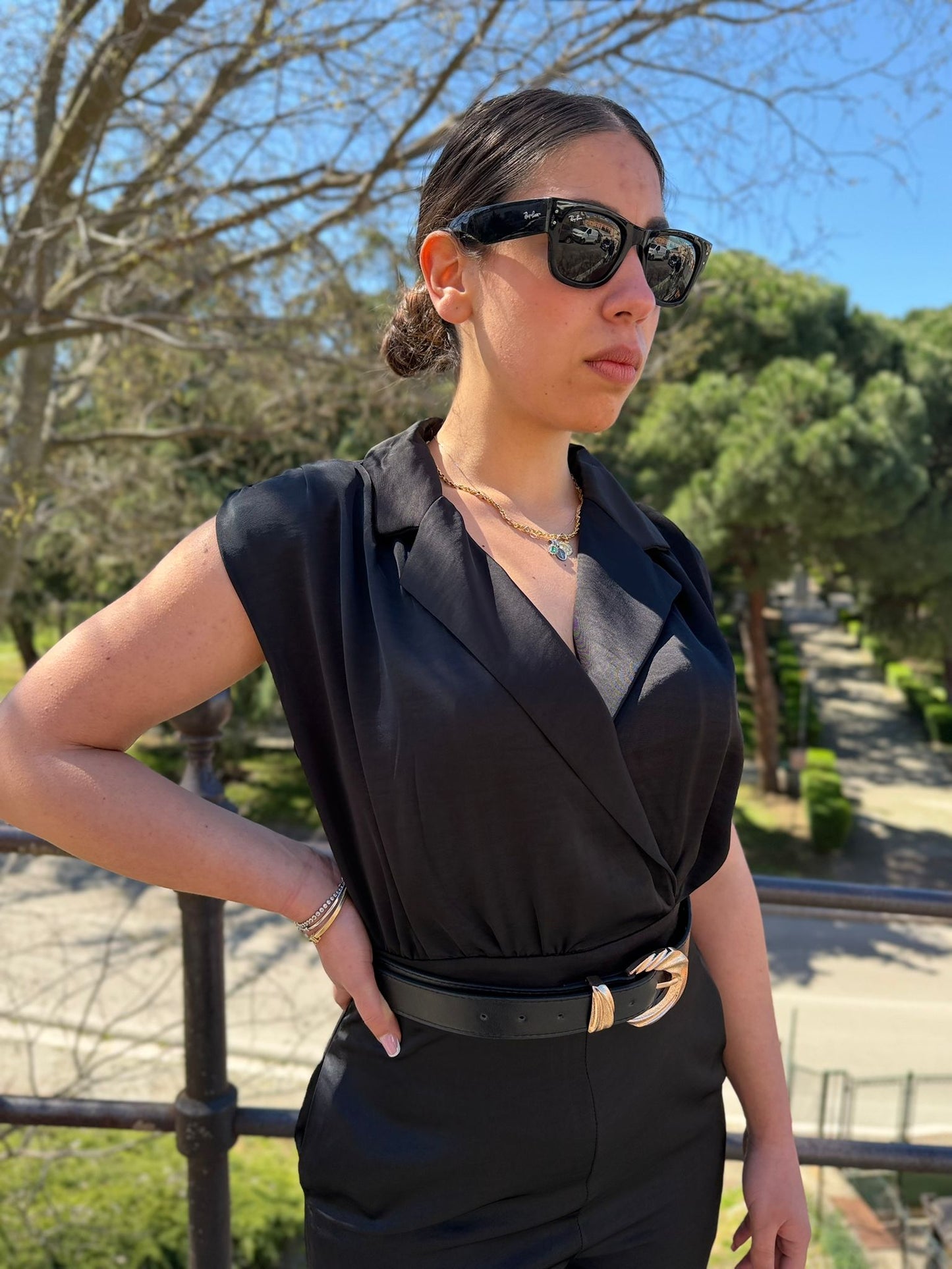 Tuta Donna in Raso con Cintura
