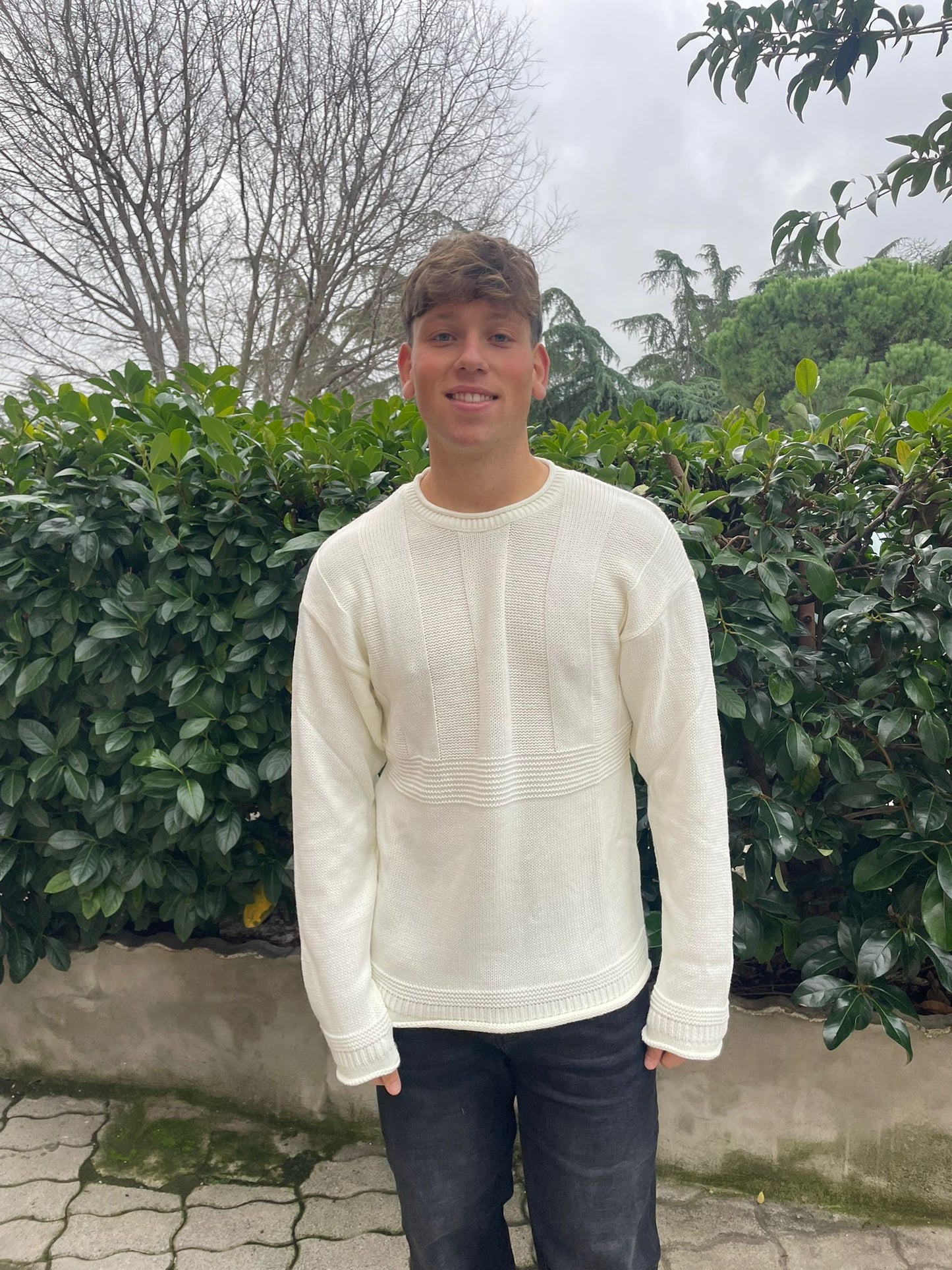 maglia girocollo tinta unita