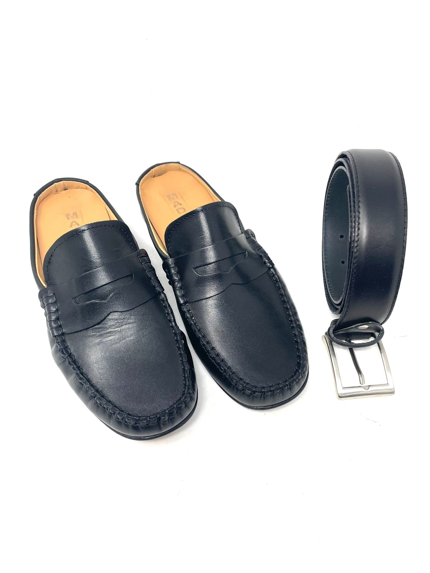 Sabot pinzato in vera pelle made in italy fondo cuoio cucito