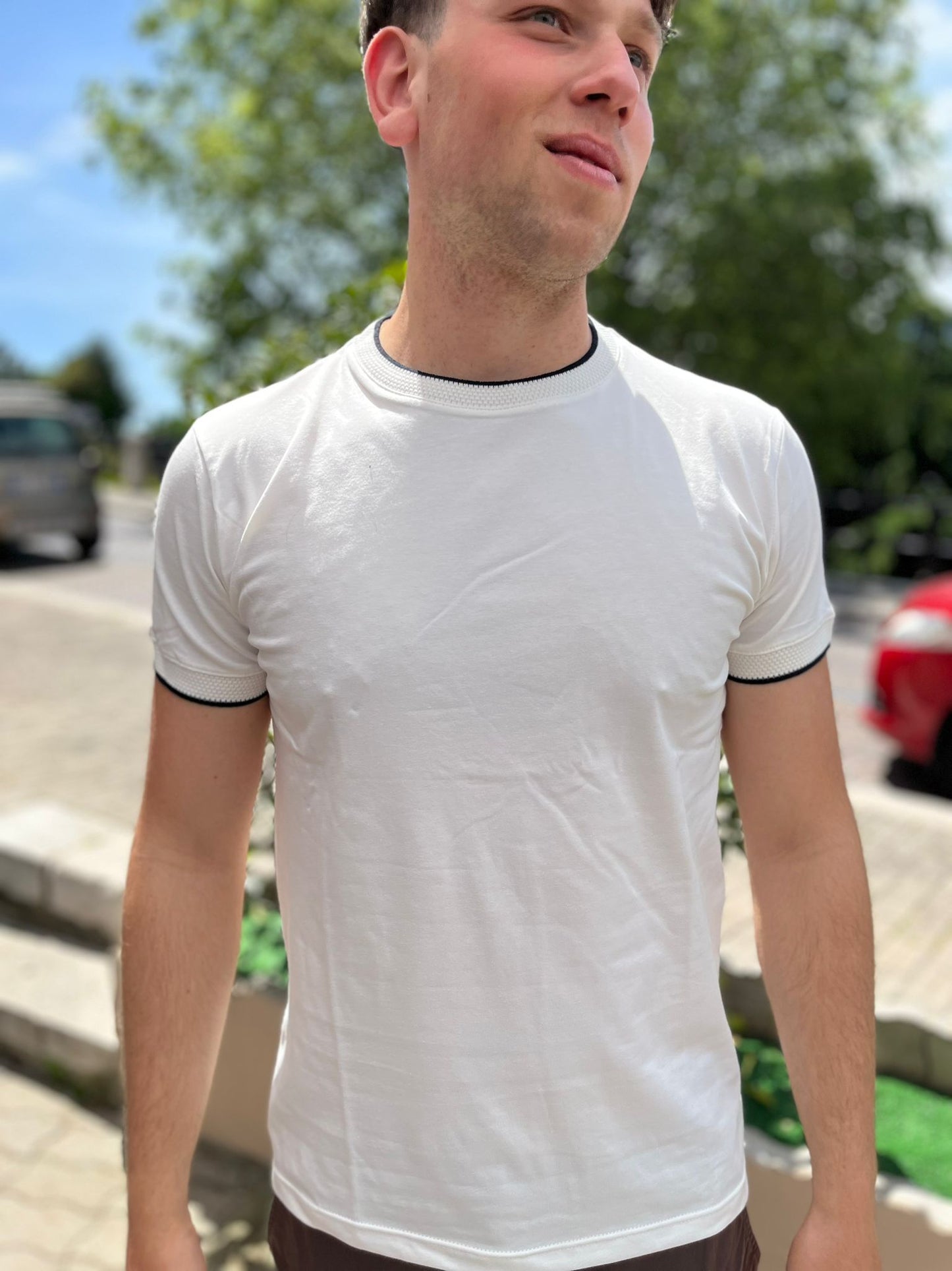 T-Shirt Uomo Girocollo in Filo
