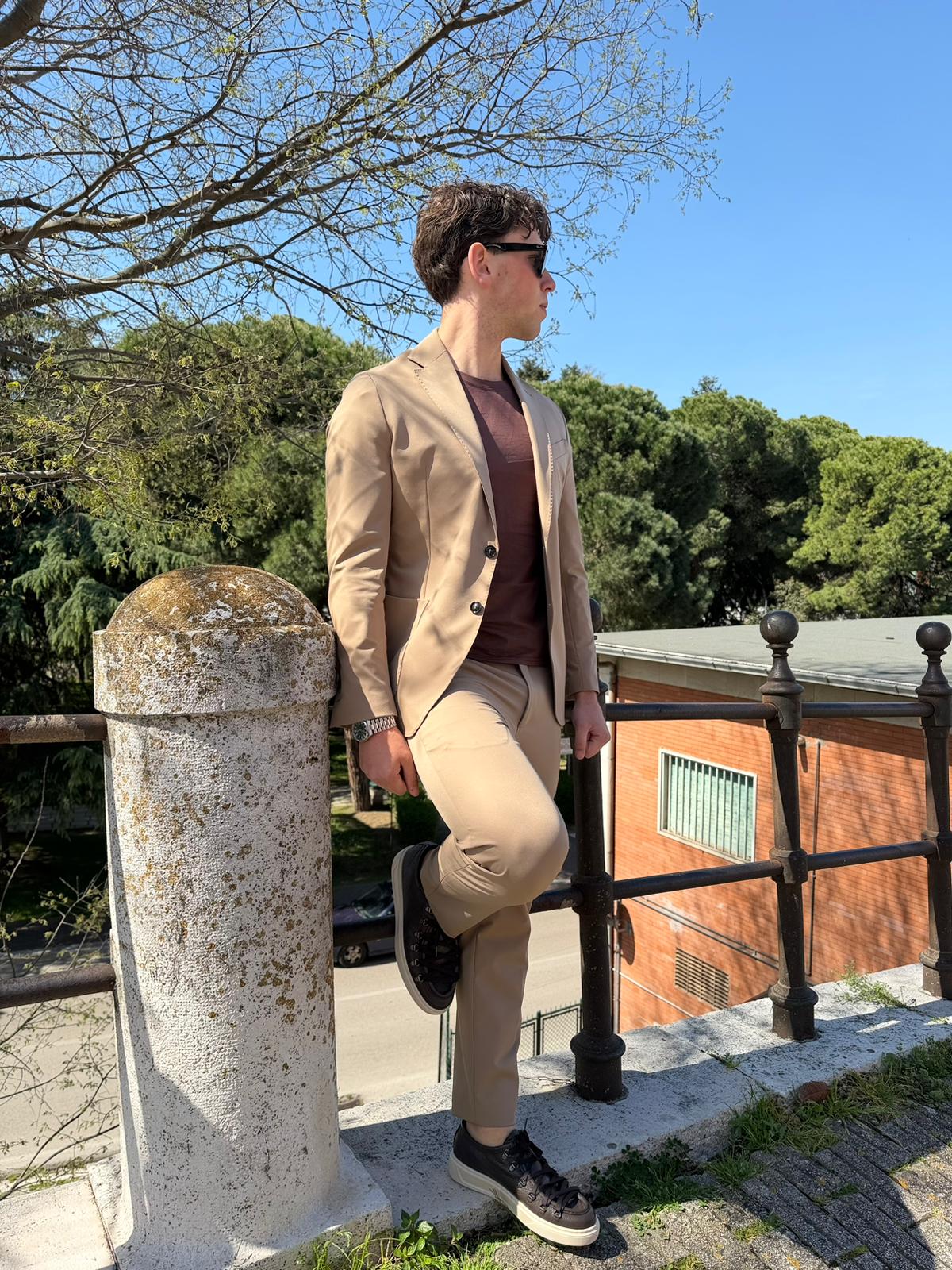 Abito Uomo in Tessuto No Stiro Modello Dante S17 Milano