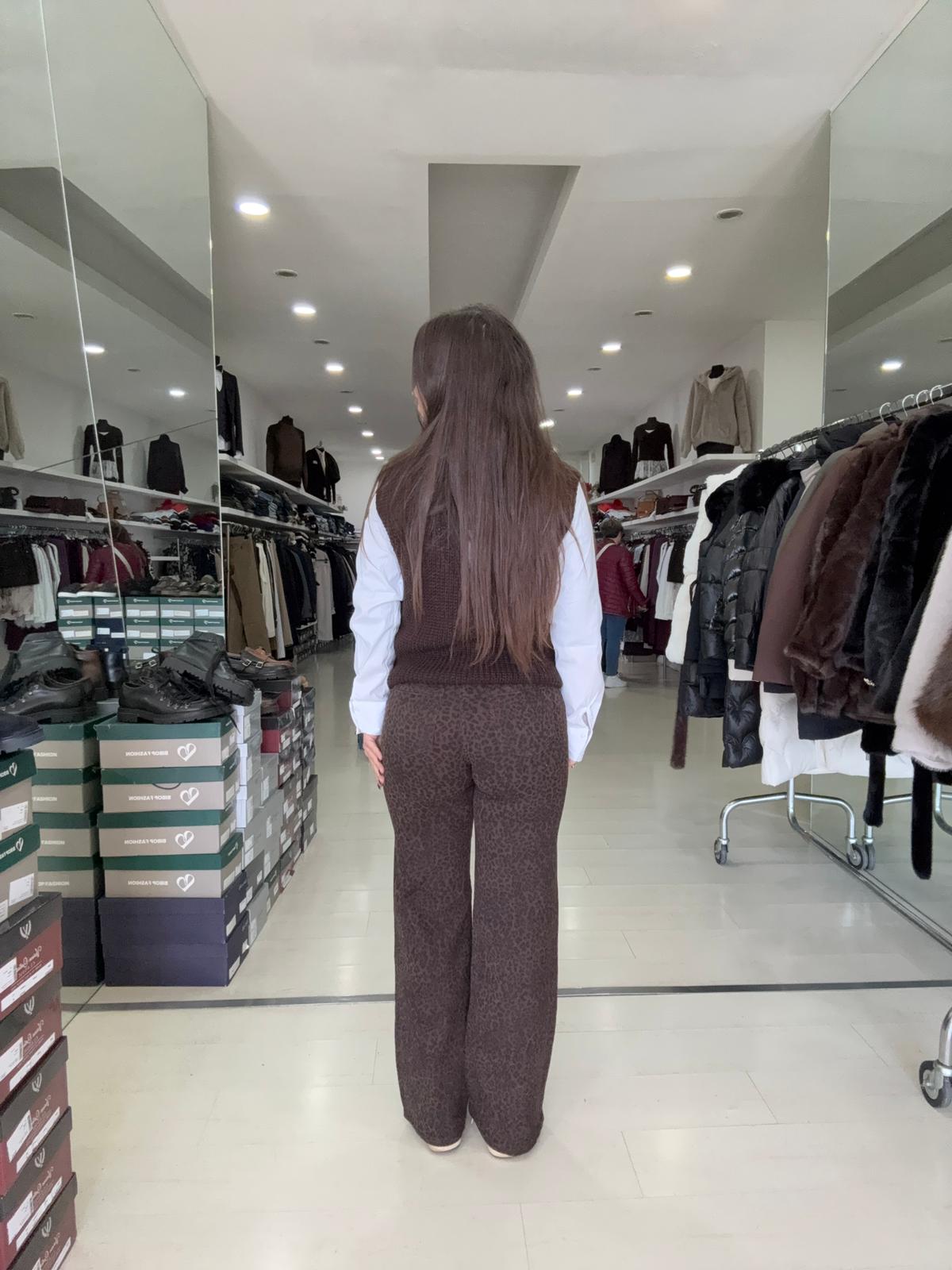 Pantalone Donna Lag Flat – Fantasia Maculata