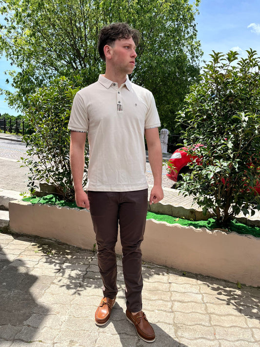 Polo  stampa barberry cotone pique