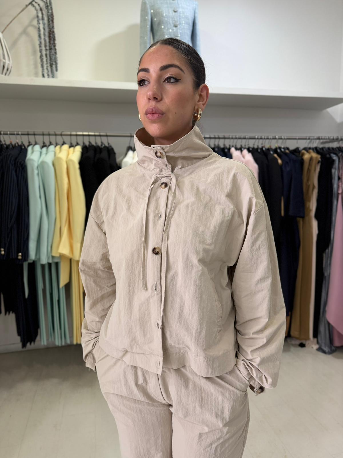 Giacca in Tessuto Paracadutista – Donna