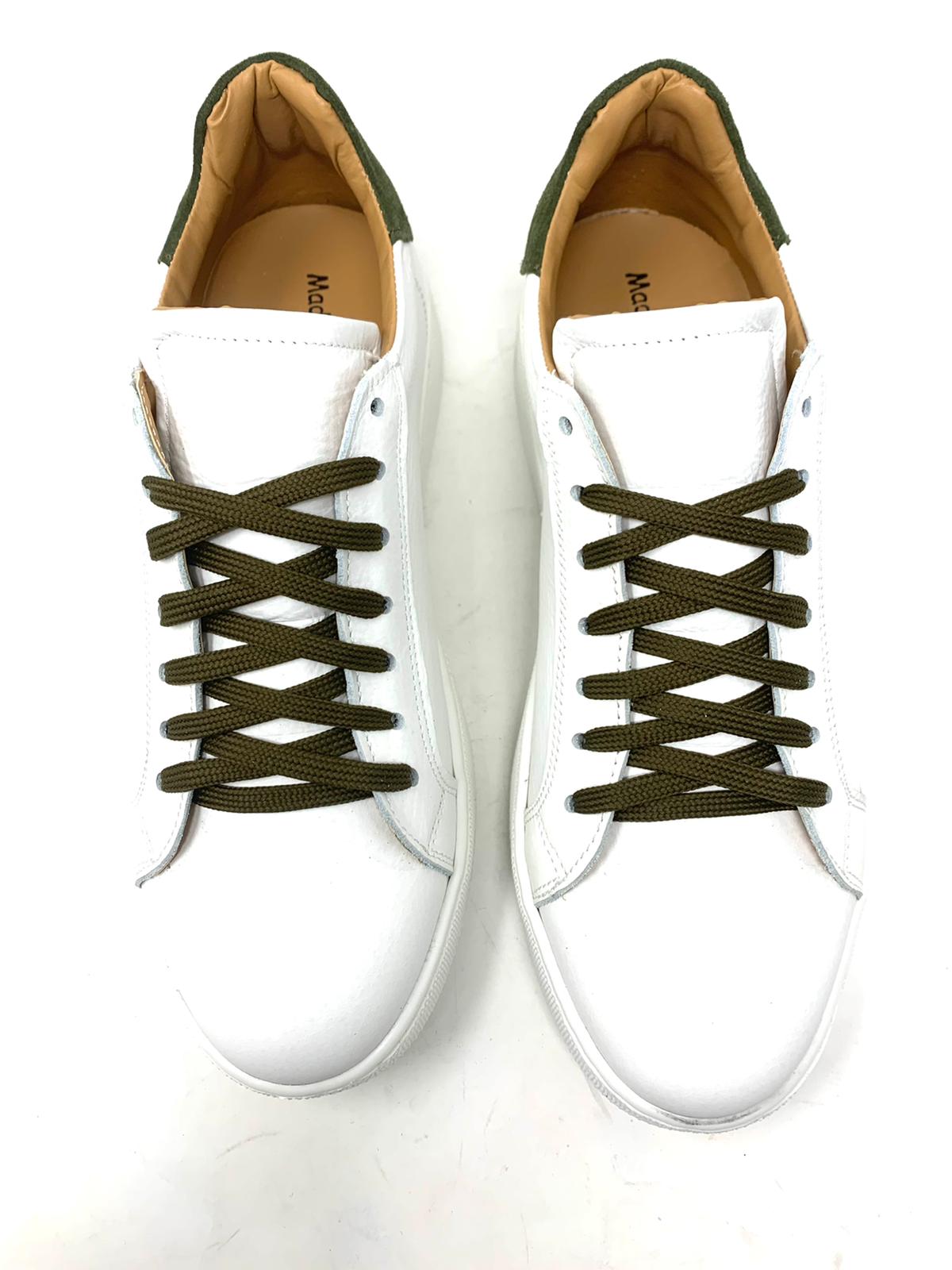Genuine tumbled leather sneakers MADE IN ITALY