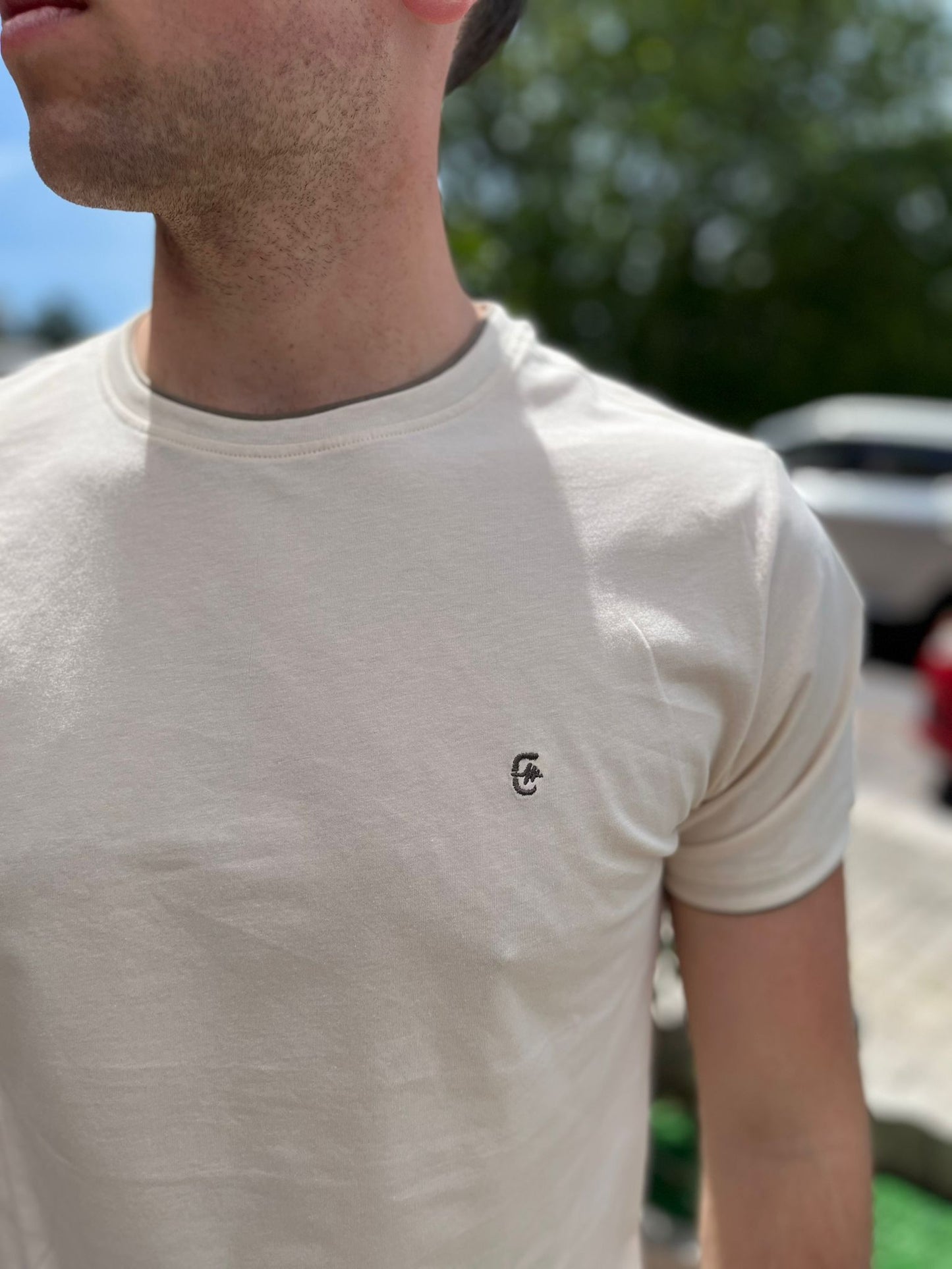 T-Shirt con Profilo a Contrasto – Uomo
