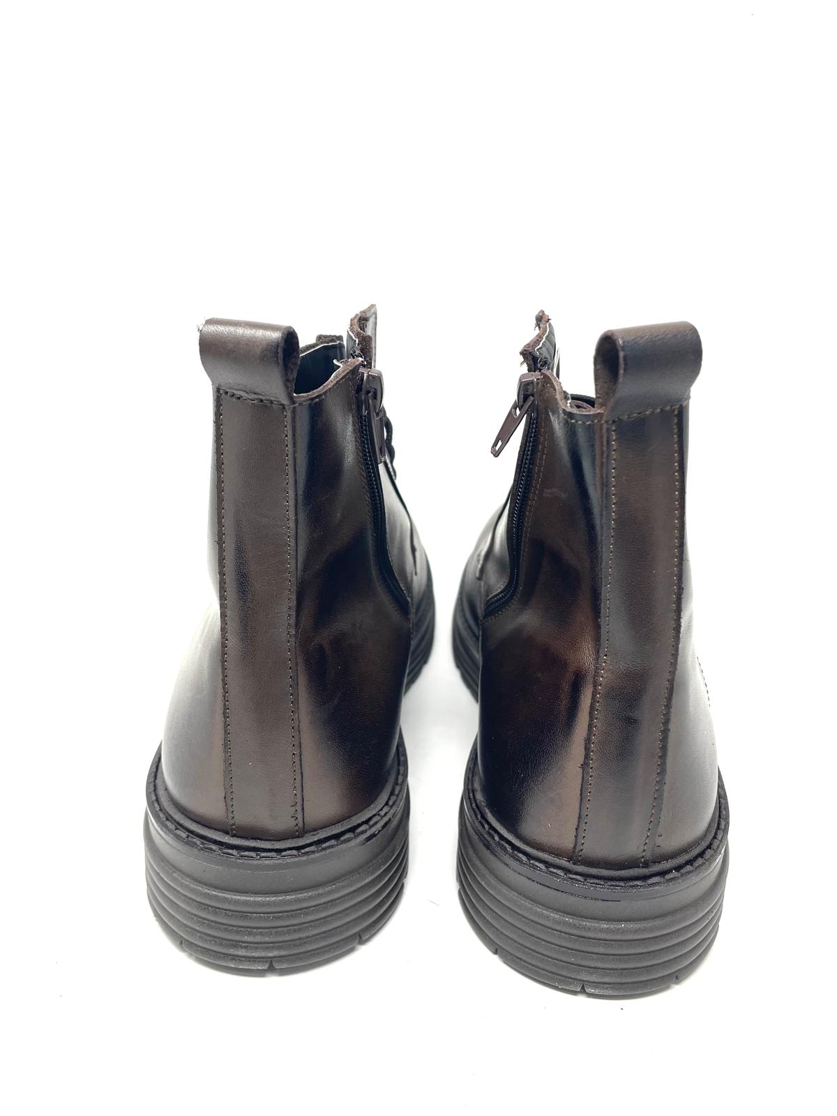 Anfibio Uomo in Vera Pelle Made in Italy – Zip e Fondo Alto Leggero