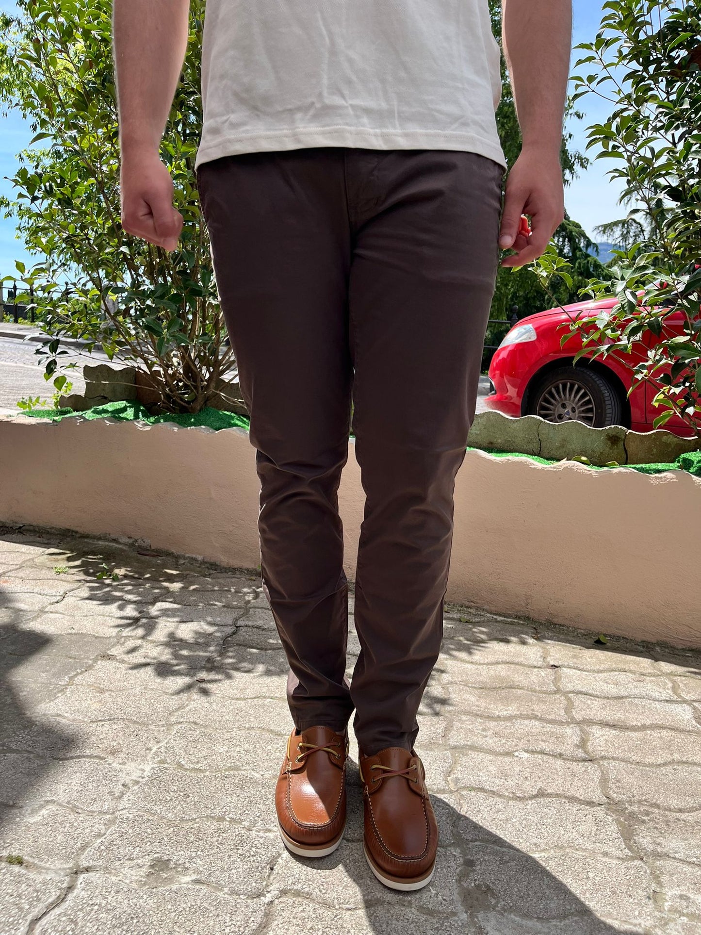 Pantalone Uomo Chinos Capri – Elasticizzato e Made in Italy