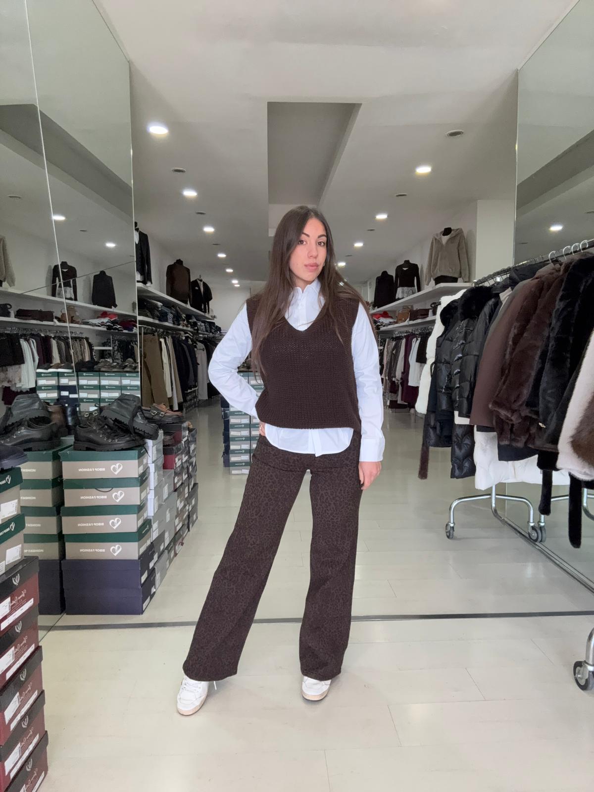 Pantalone Donna “Lag Flat” – Elasticizzato Marrone Scuro