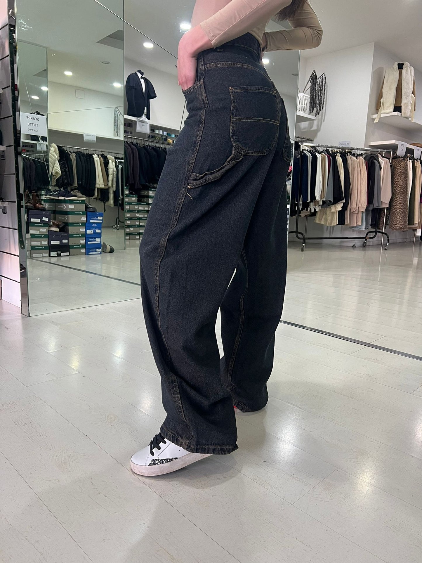 Jeans carpenter lavaggio al tè