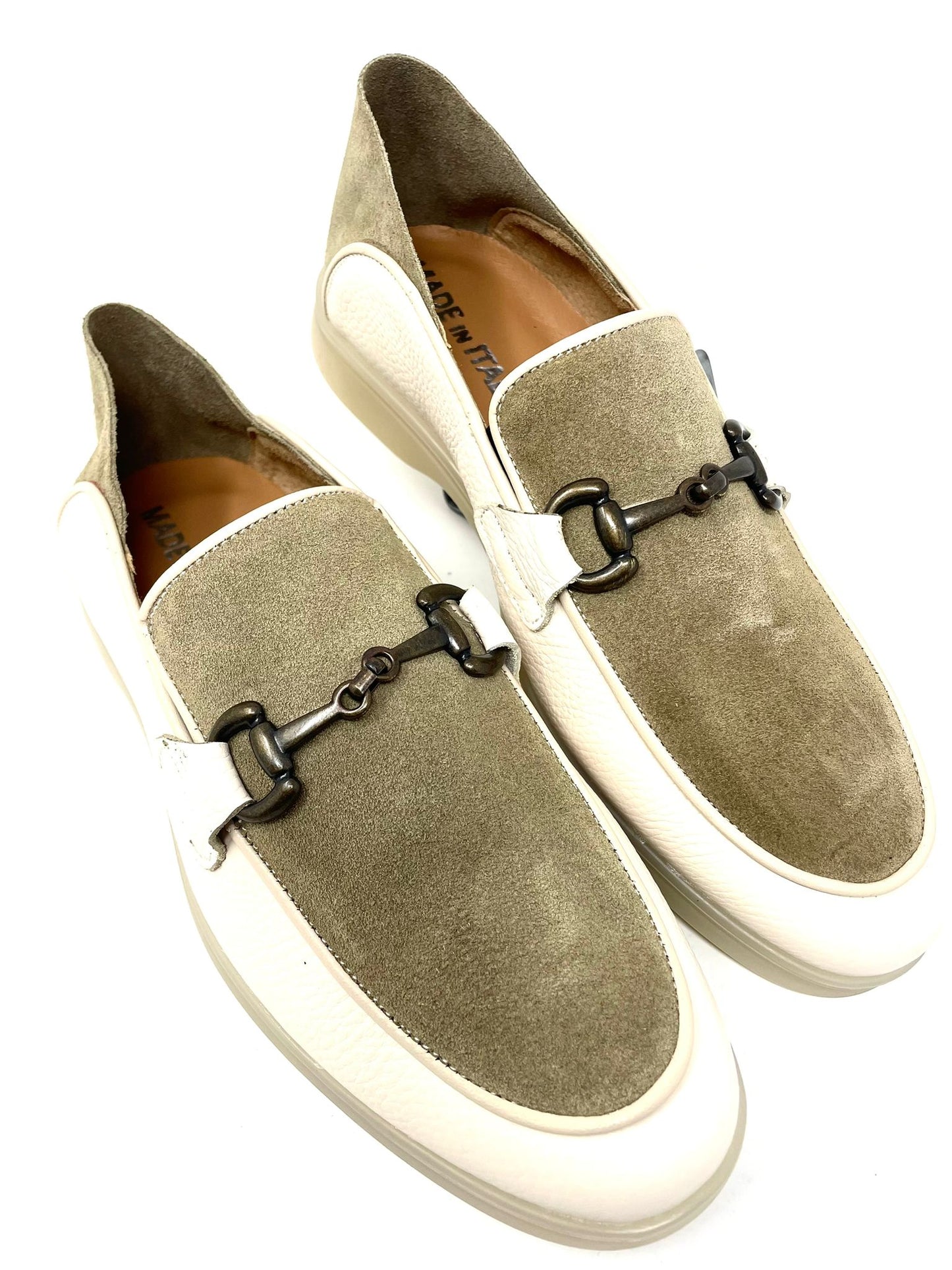 Mocassino Pantofola con Morsetto – Vera Pelle, Made in Italy