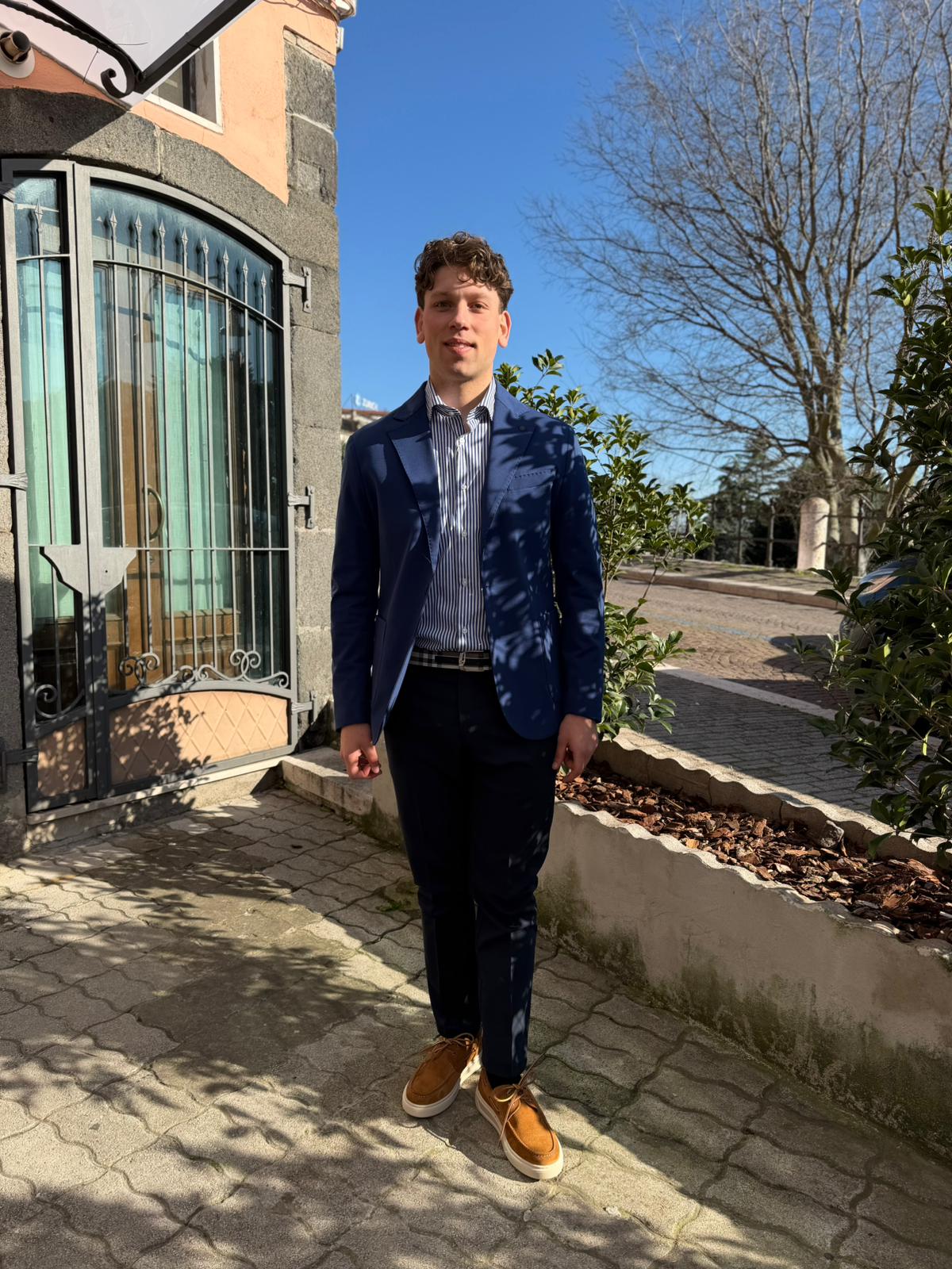 Giacca in Tessuto Milano Stretch – Blazer Uomo 2 Bottoni