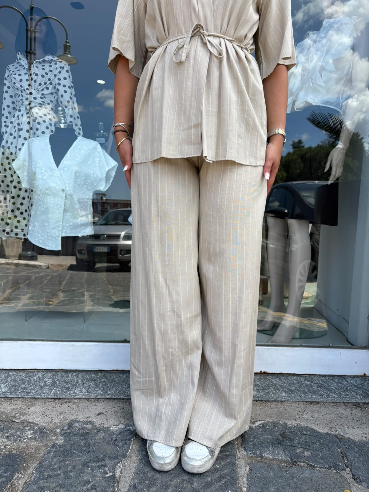 Coord Set Donna Gessato