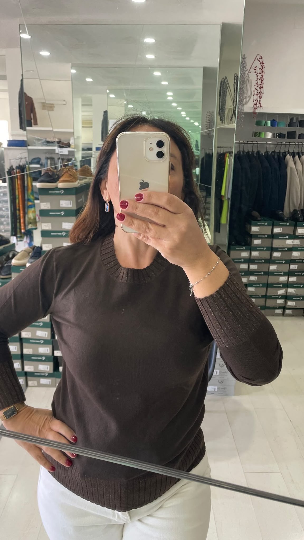 MAGLIA DONNA CON RIPORTO LAME'