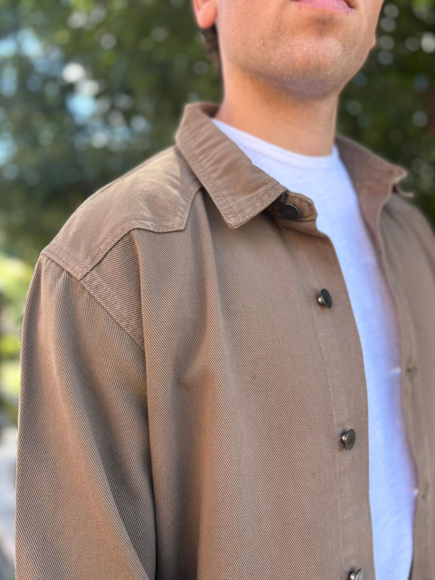 Giubbotto Uomo Jeans Colorato Modello Camicia
