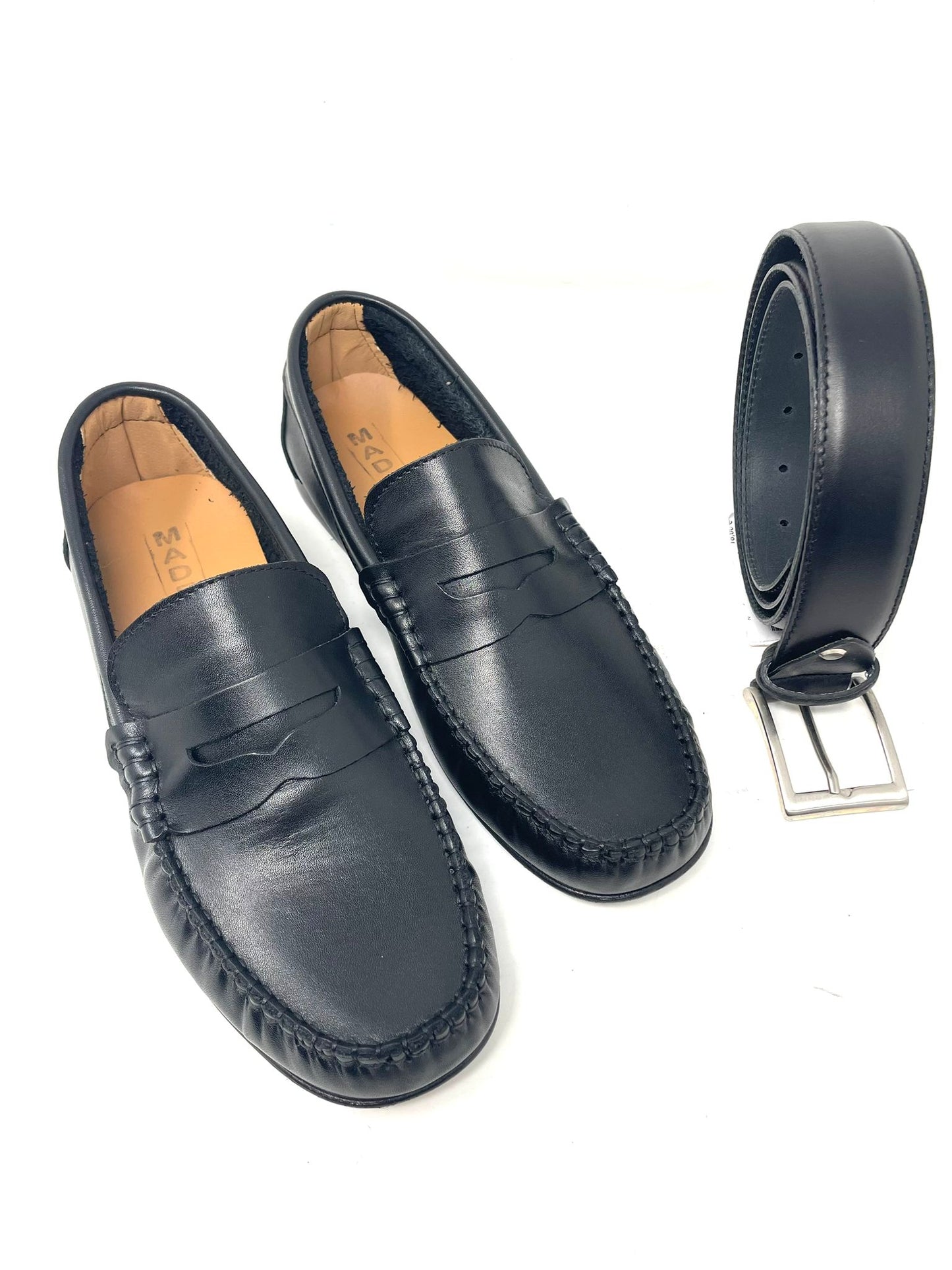 Mocassino pinzato da uomo realizzato in vera pelle made in Italy