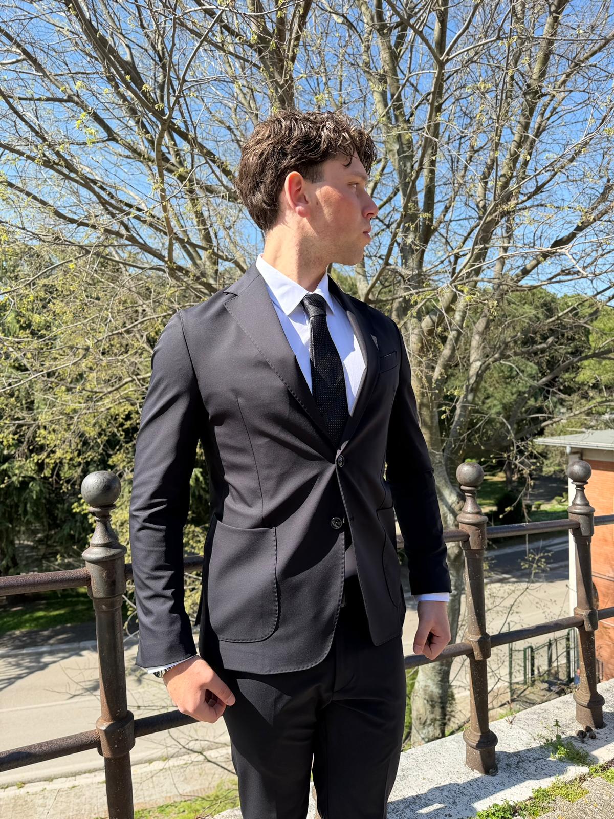 Abito Uomo in Tessuto No Stiro Modello Dante S17 Milano