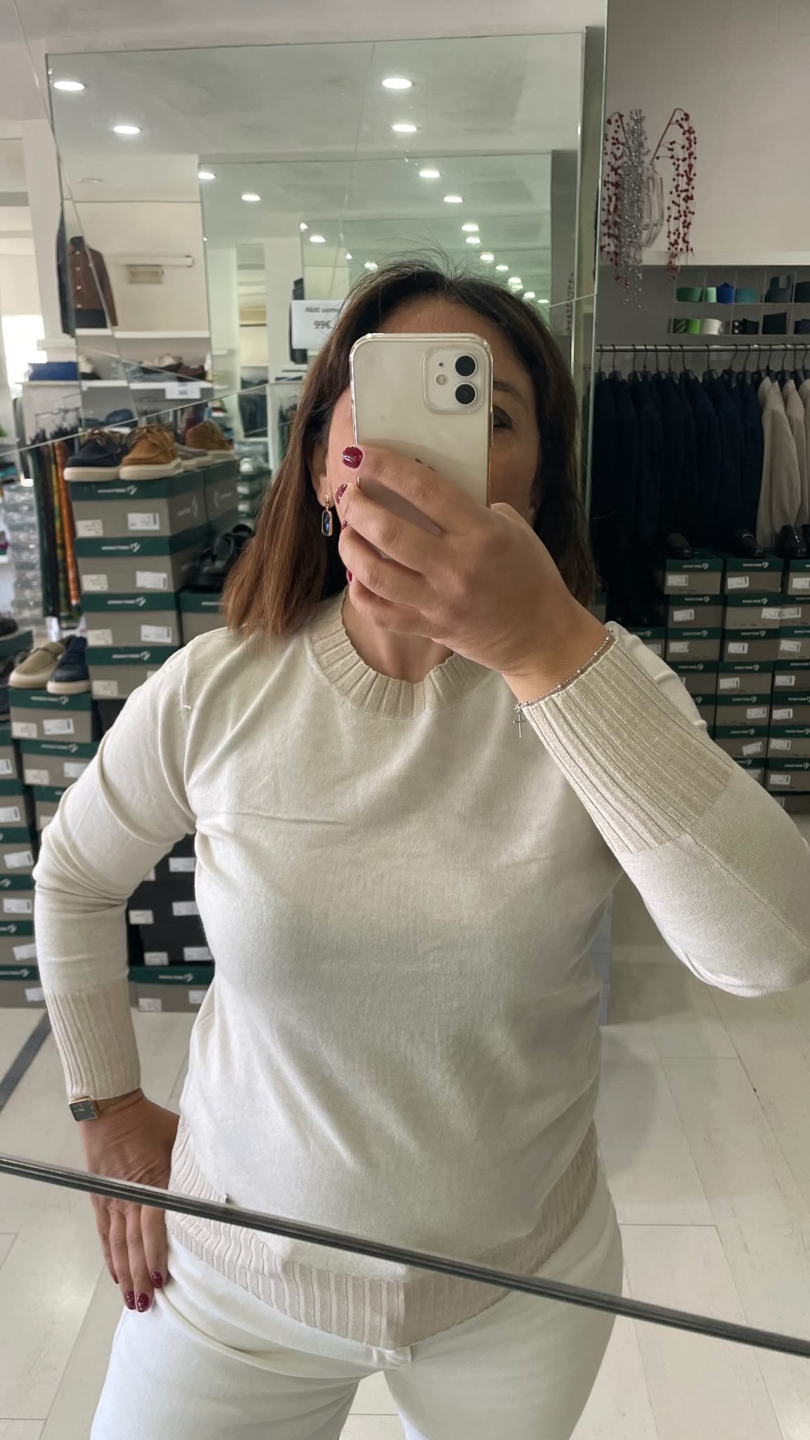 MAGLIA DONNA CON RIPORTO LAME'