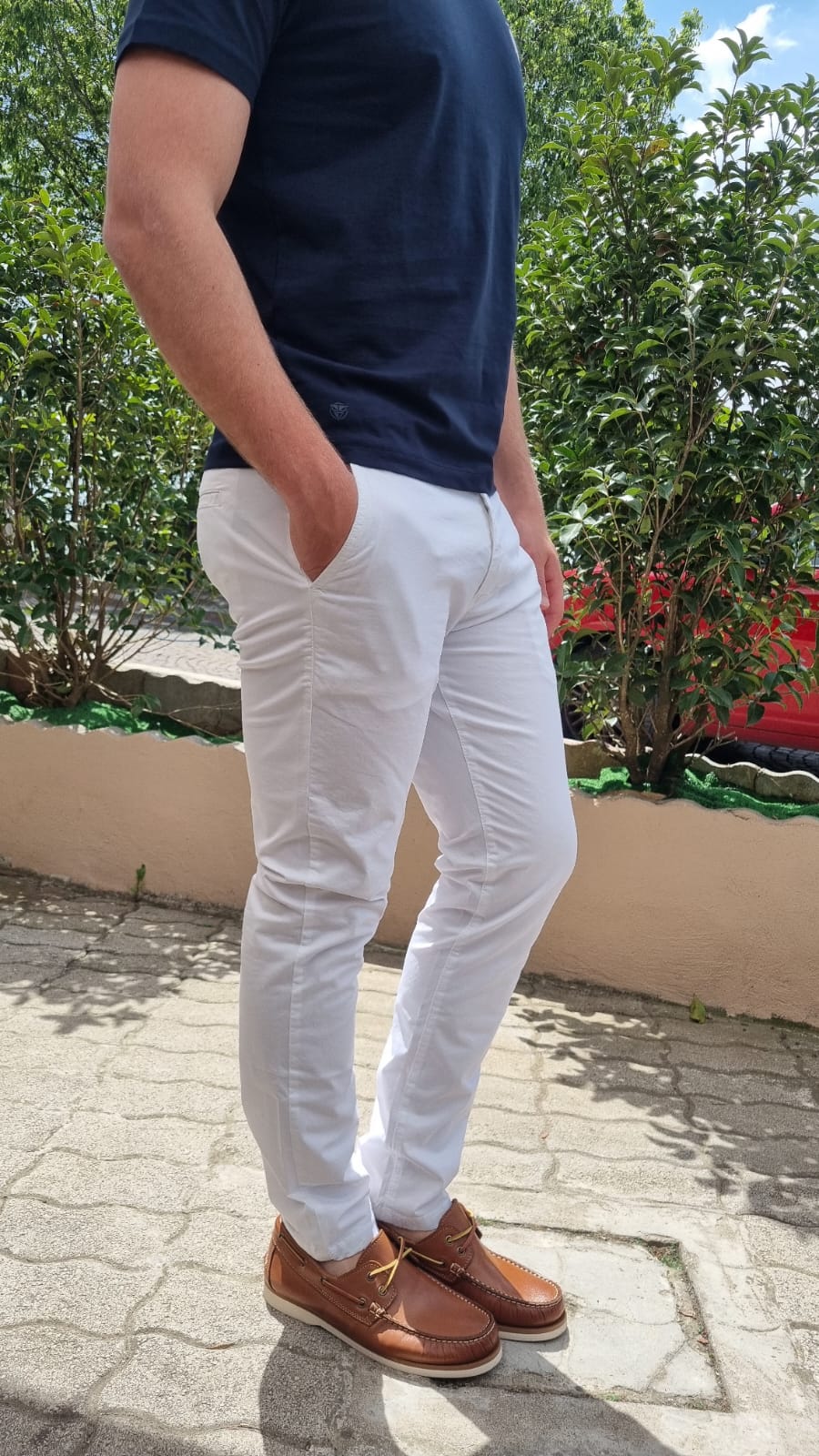 Pantalone Uomo Chinos Capri – Elasticizzato e Made in Italy