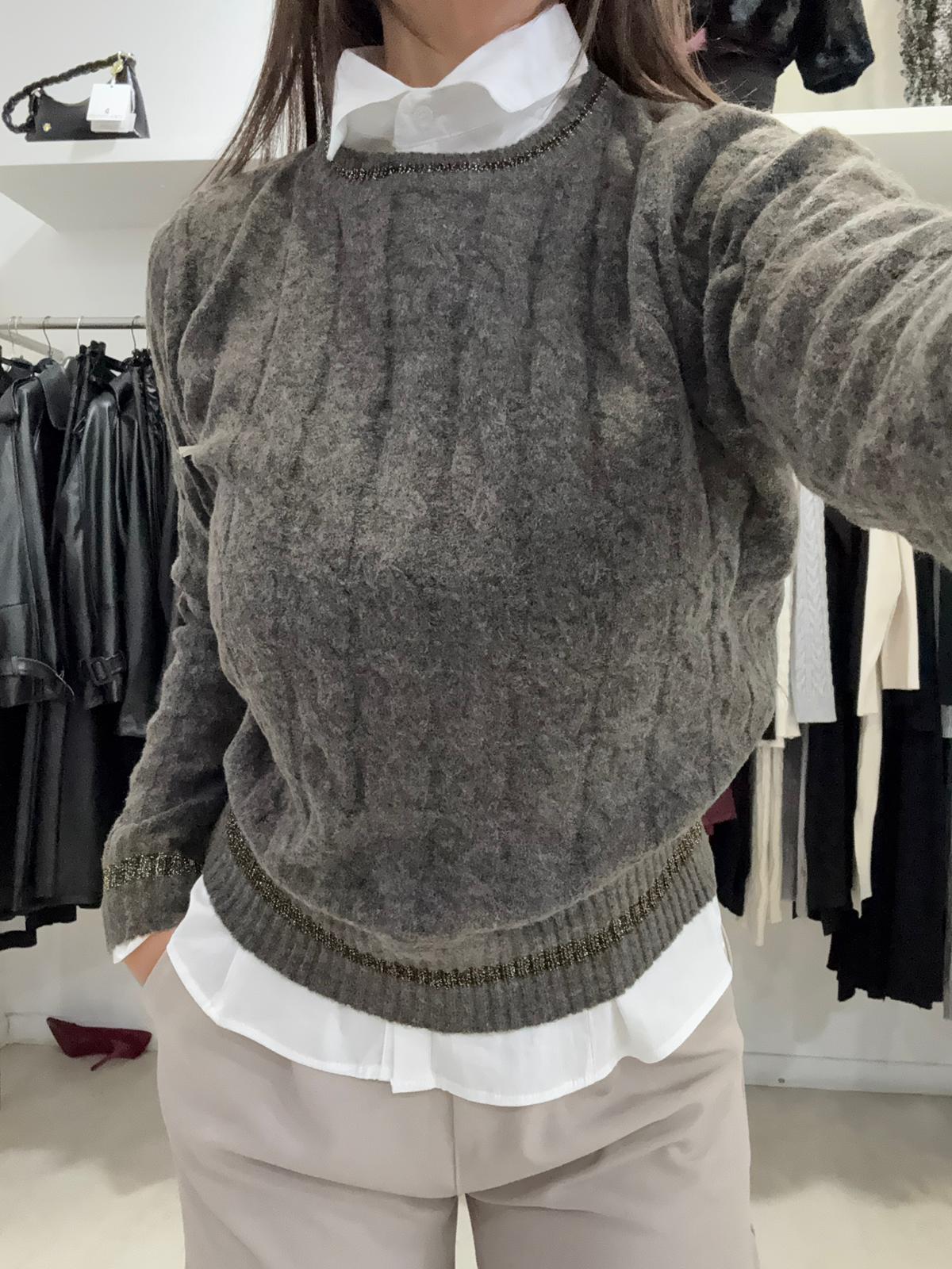 Maglia Lupetto con Lurex